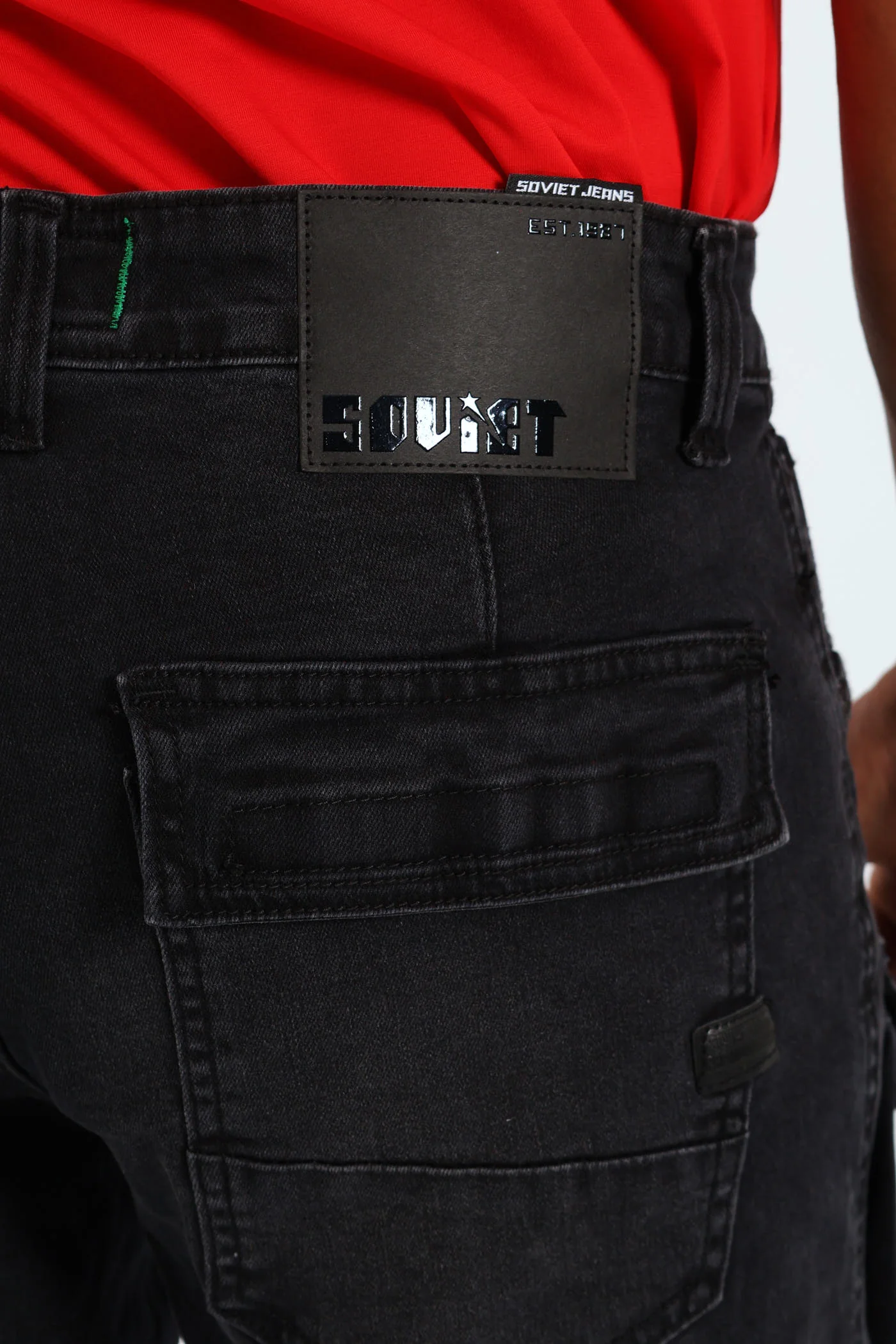 Gunner Cargo Pocket Denim - Black - Image 4