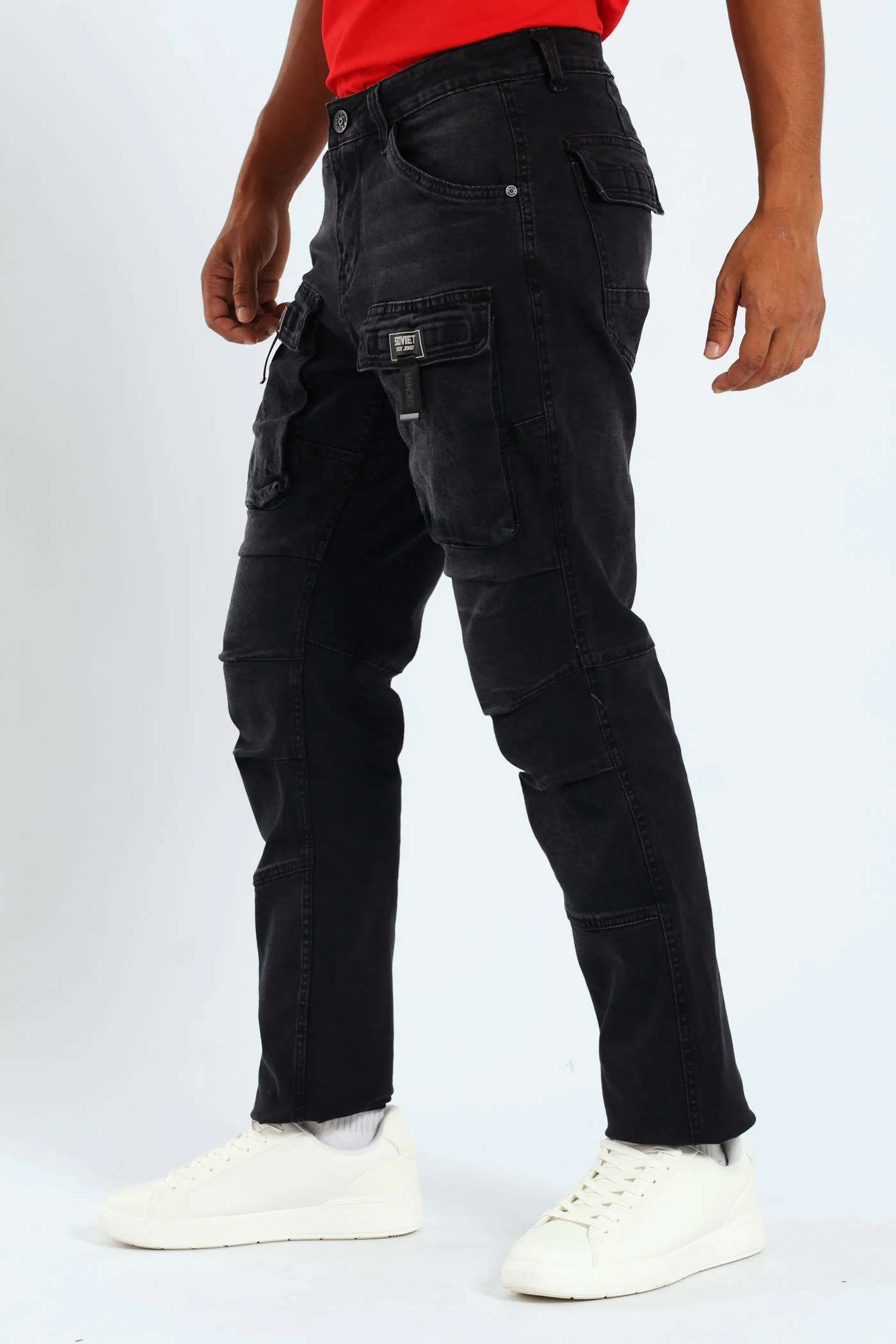 Gunner Cargo Pocket Denim - Black - Image 5
