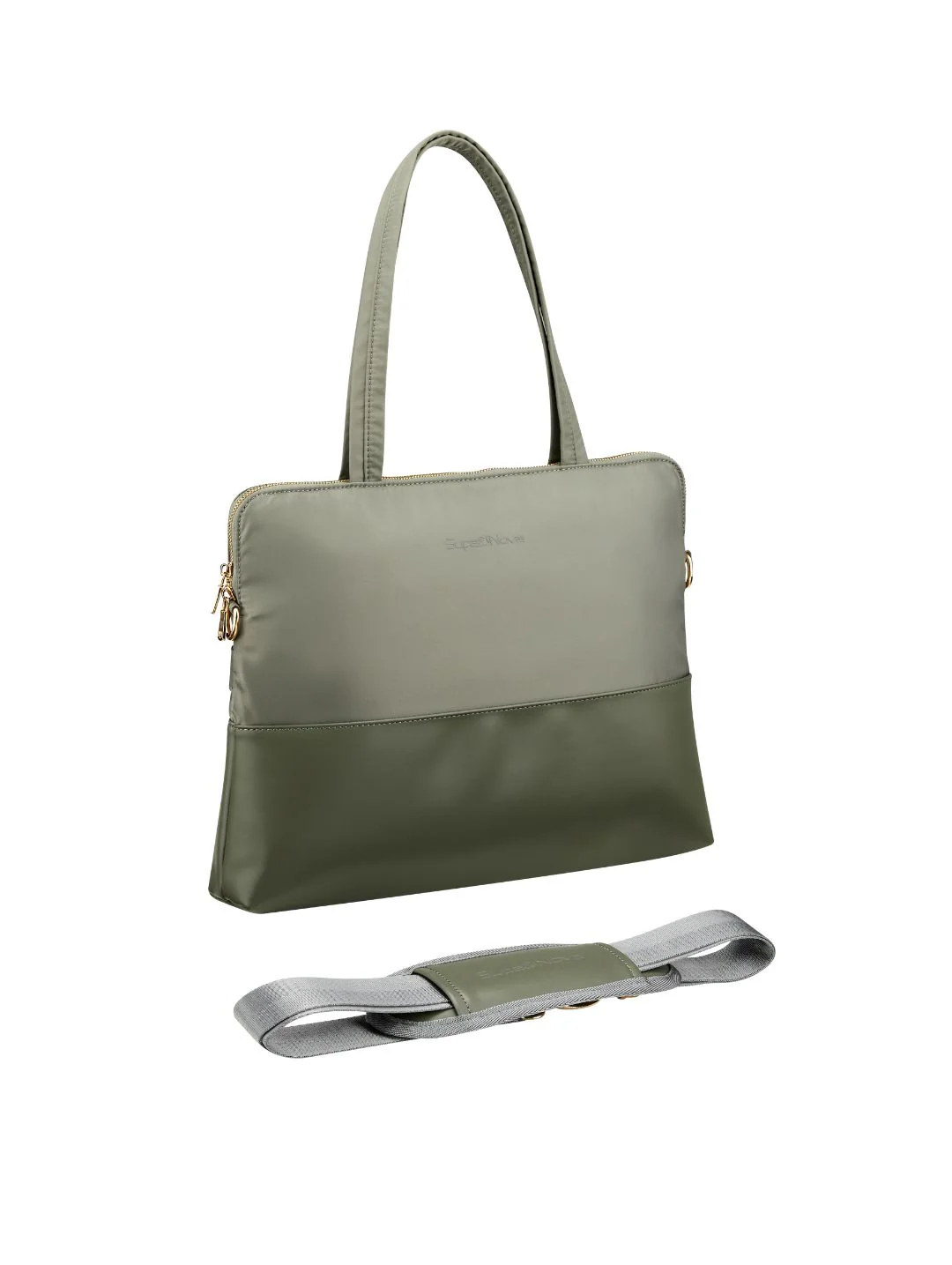 Gwen 15.6" Laptop Bag - Moss Green - Image 4