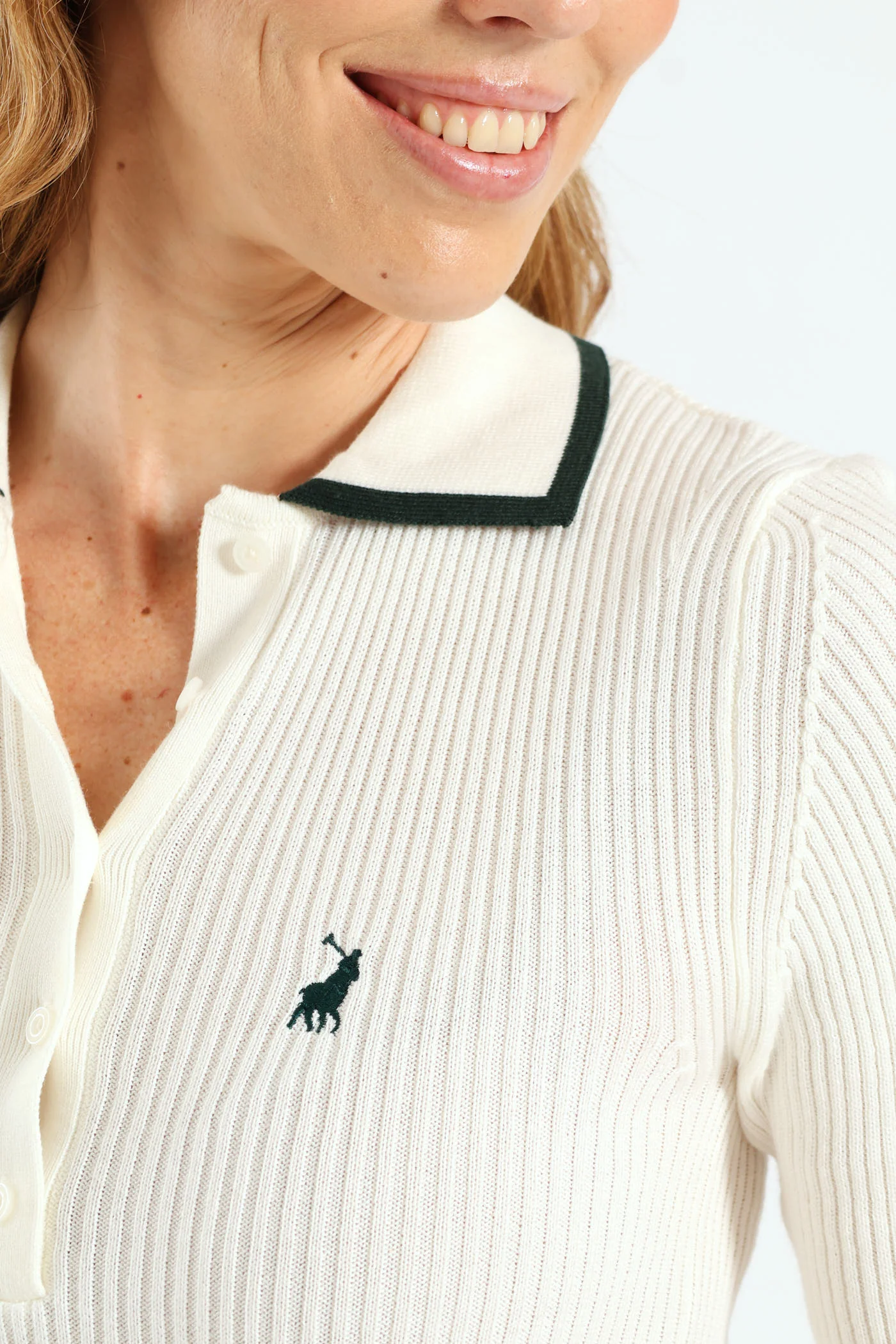 Gwen Knitted Golfer - Off White - Image 5