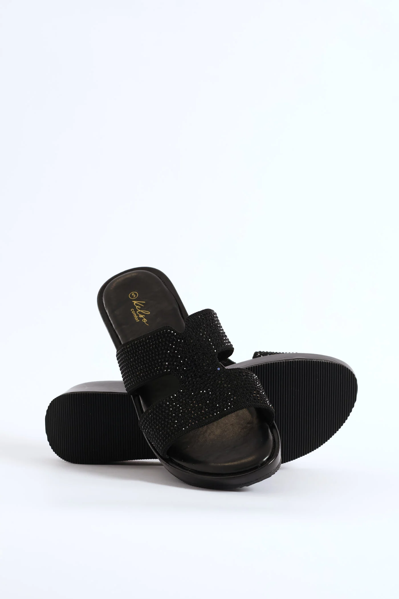 H-Mule Sandal On Comfort Outsole - Black - Image 8