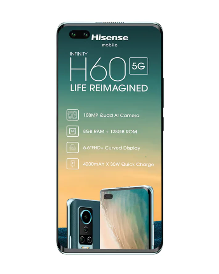 H60 128GB 5G Single Sim - Green - Image 2