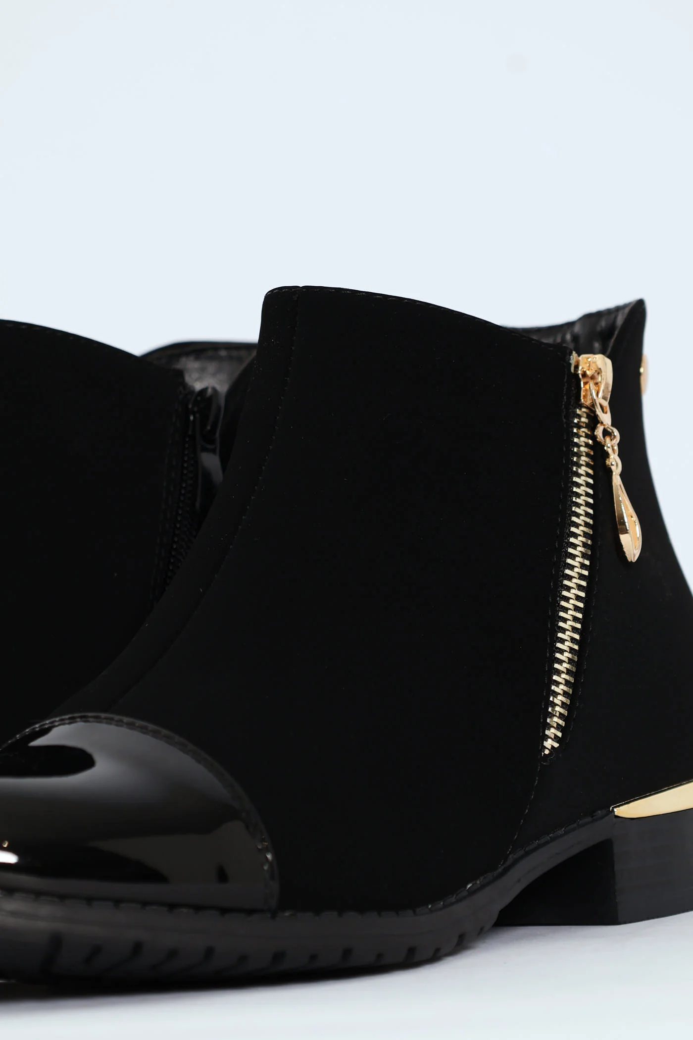 Hadar 1 Round Toe Zip Chelsea Boot - Black - Image 2