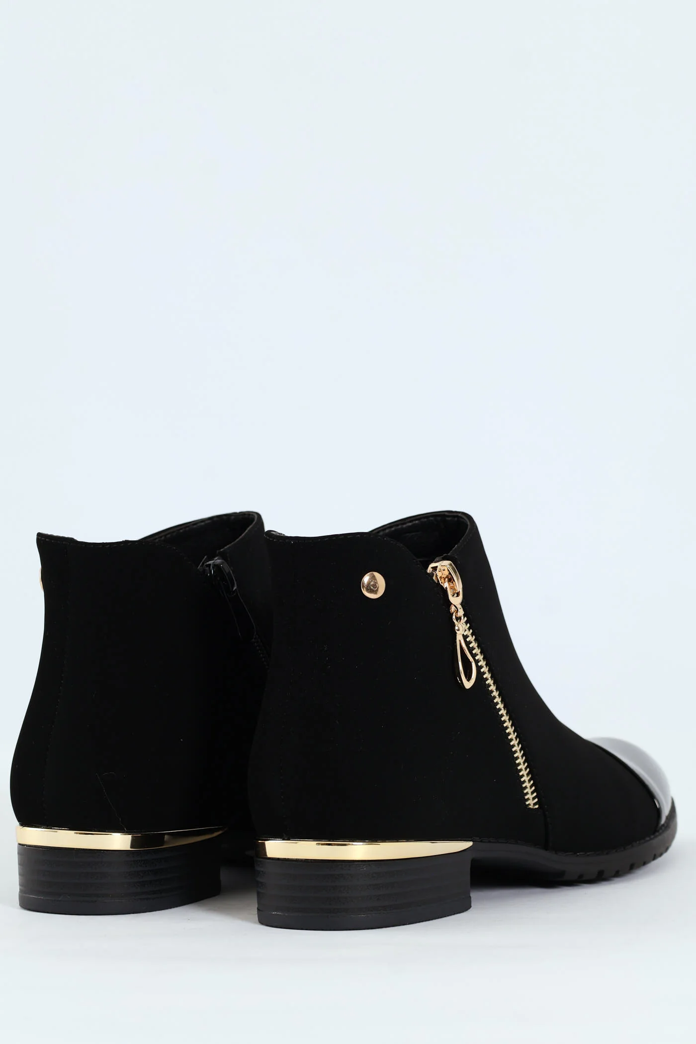 Hadar 1 Round Toe Zip Chelsea Boot - Black - Image 3