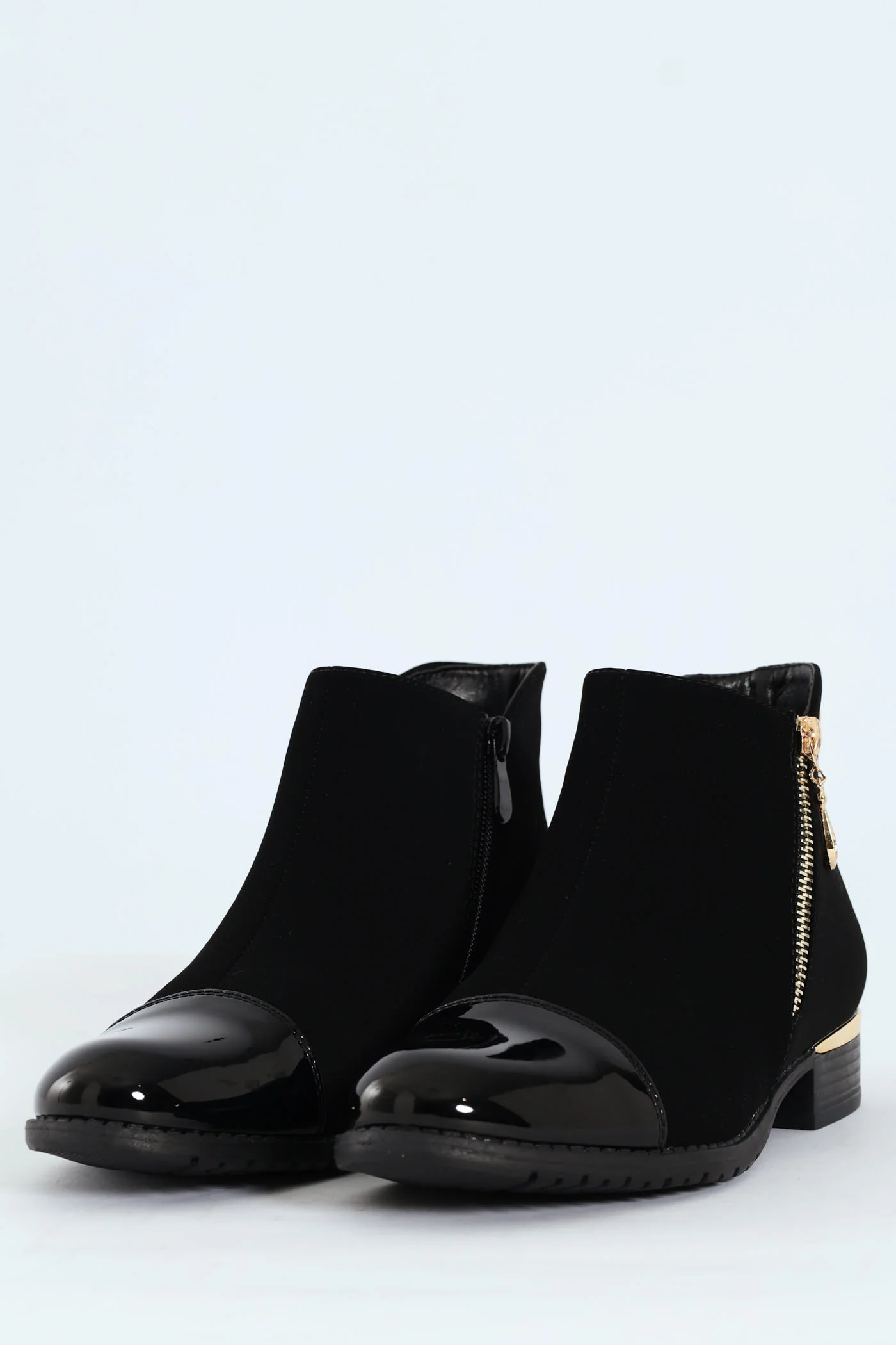 Hadar 1 Round Toe Zip Chelsea Boot - Black - Image 5