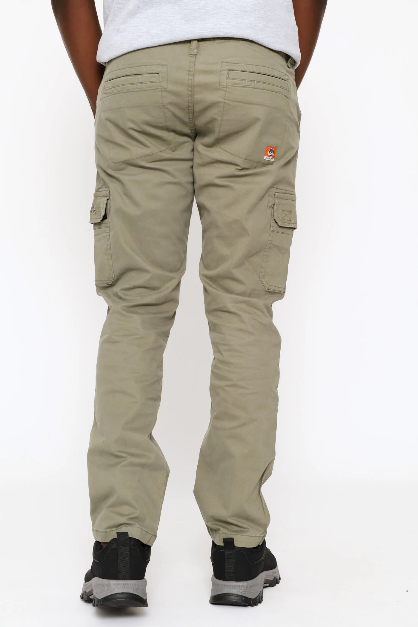 Half Elasticated Waistband Pant - Olive - Image 3