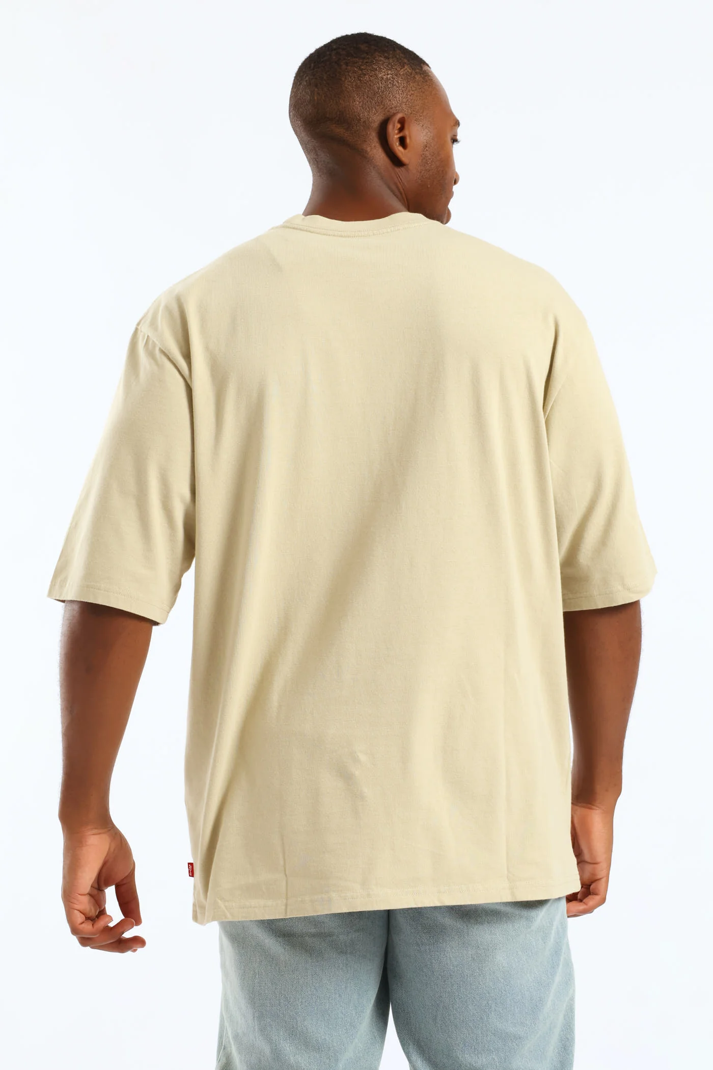 Half Sleeve Pocket Tee - Stone - Image 5