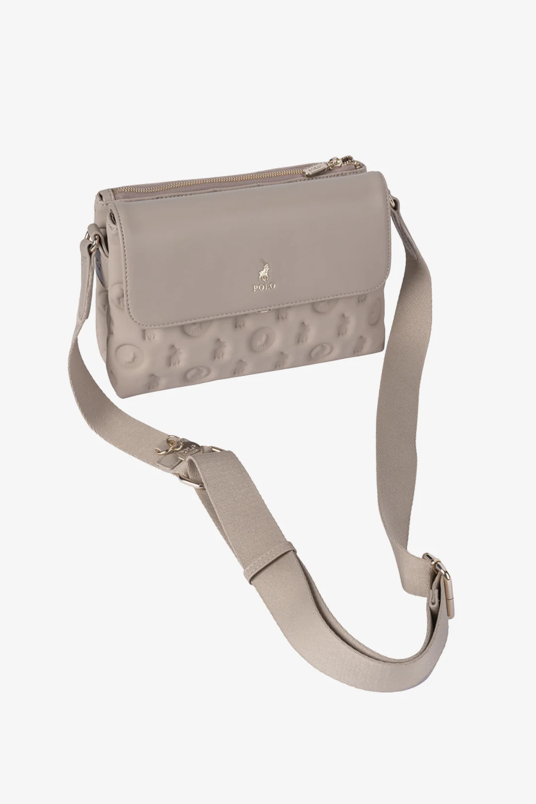 Halo Flapover Multi Sling Bag - Cashmere - Image 2
