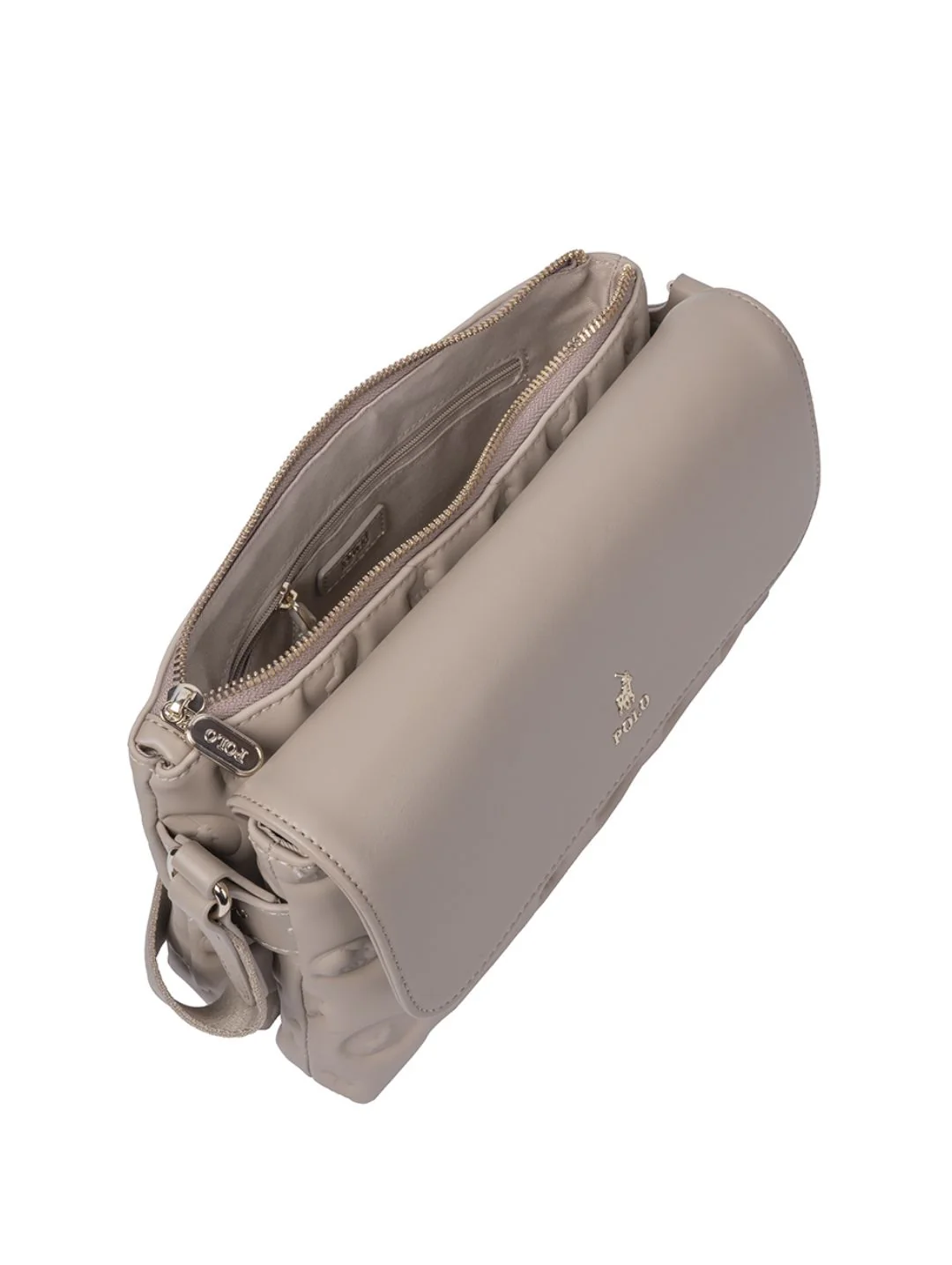 Halo Flapover Multi Sling Bag - Cashmere - Image 5