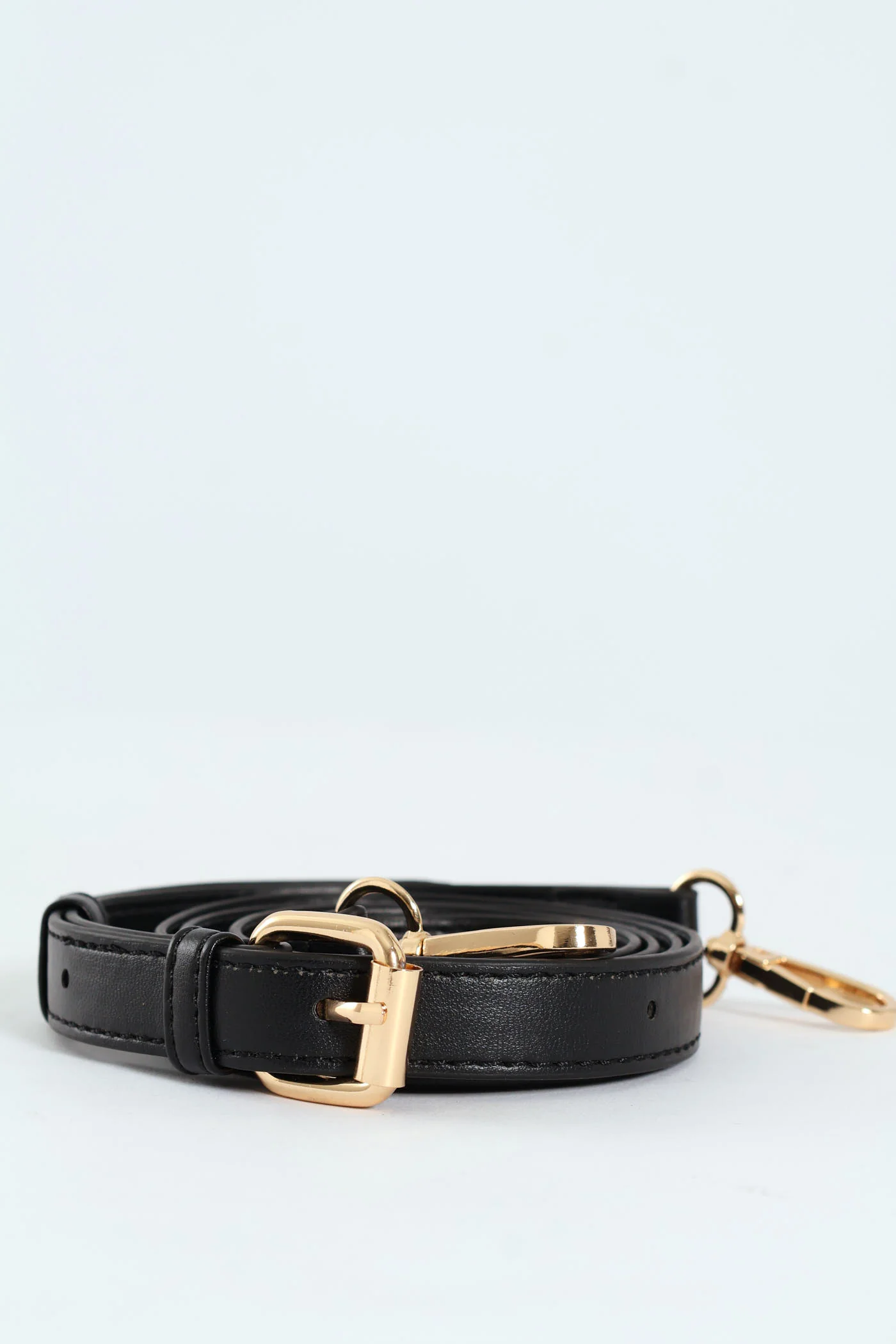Handbag With Front Chain - Black - Image 6