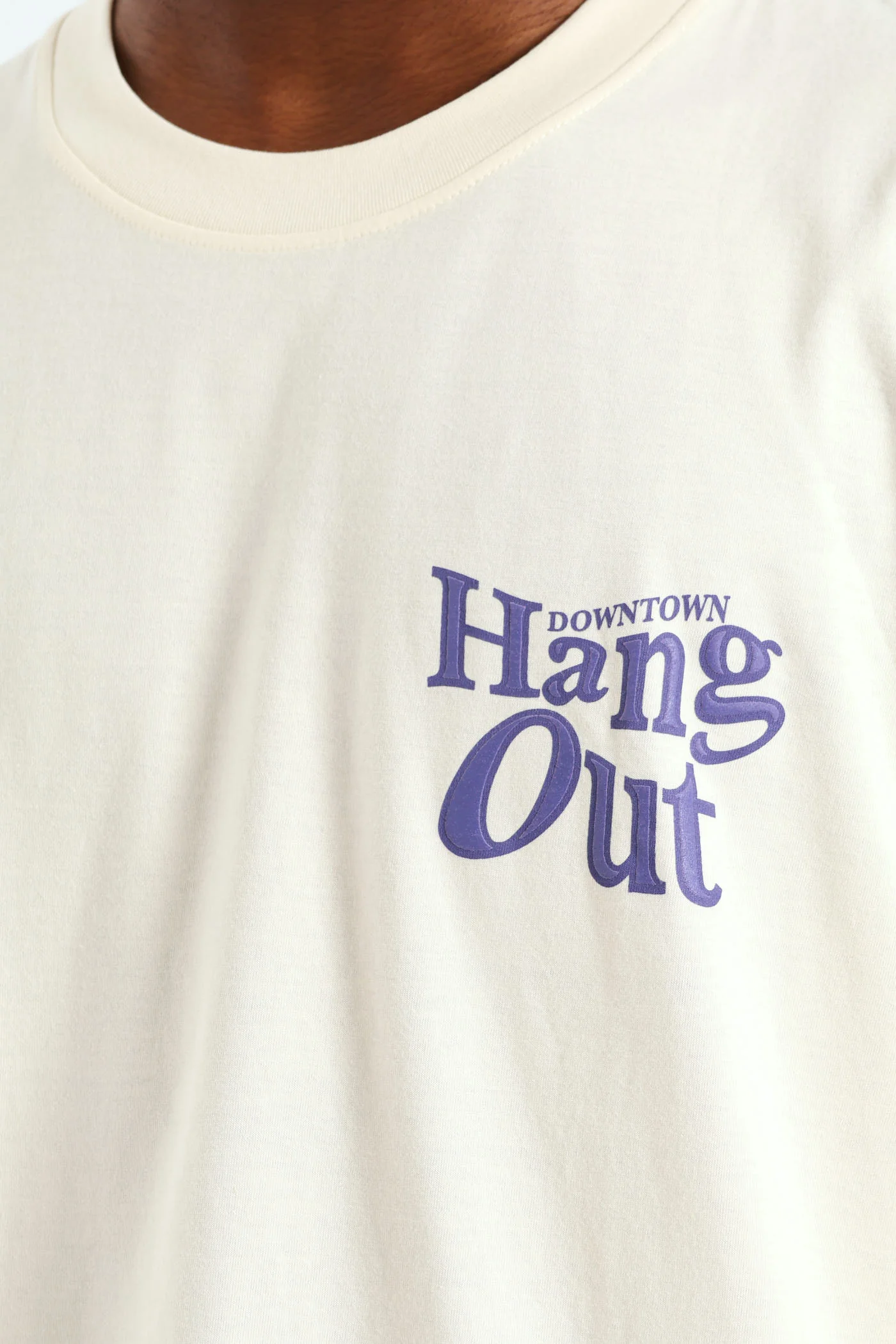 Hangout Puff Front & Back Print Tee - Off White - Image 3