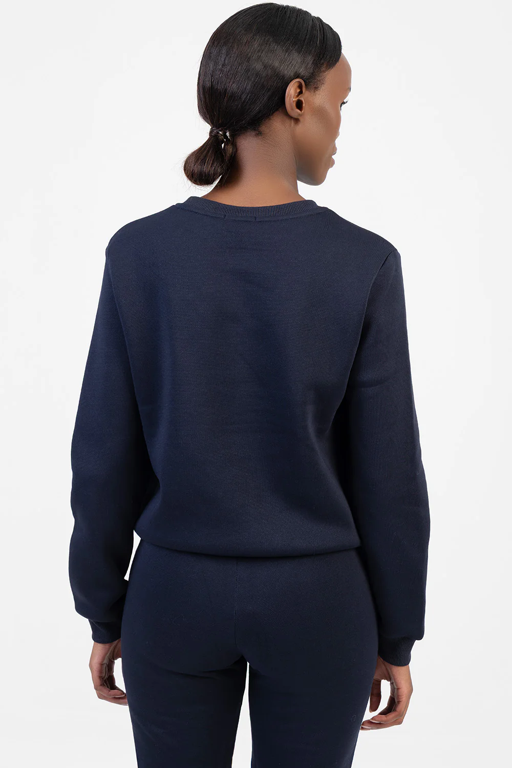 Hard To Forget Bling Detail Logo Sweat Top - Navy - Image 5