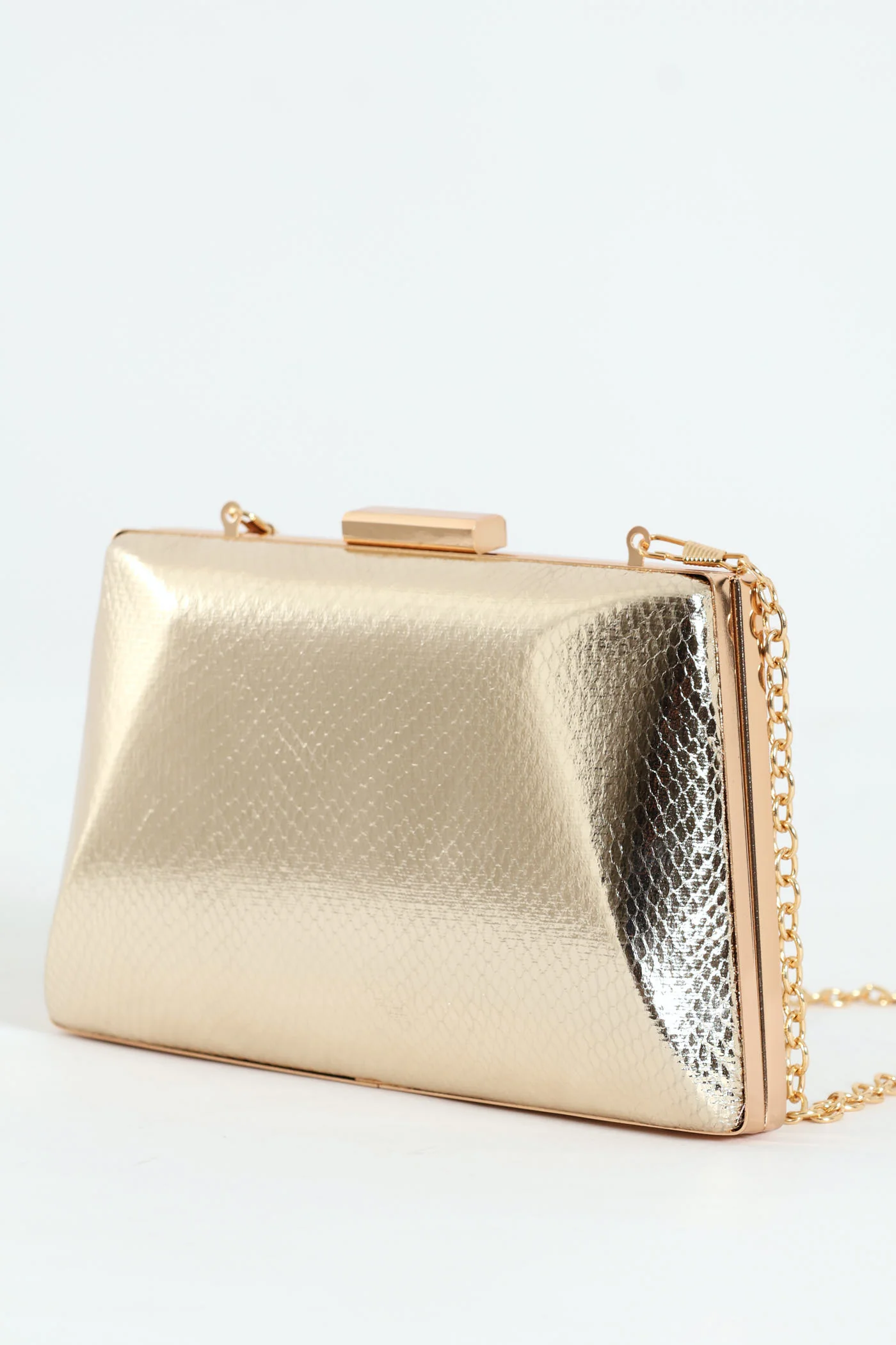 Hardcase Clutch Bag - Gold - Image 2