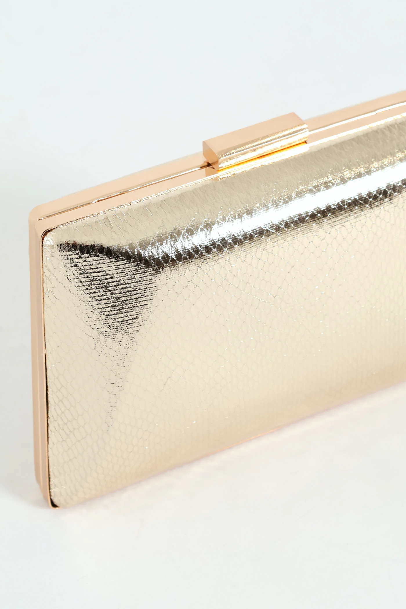 Hardcase Clutch Bag - Gold - Image 3
