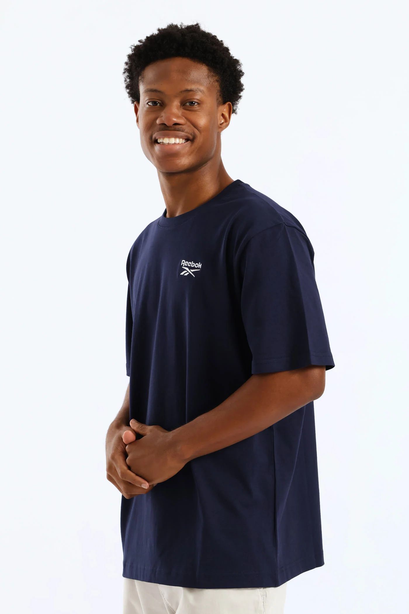 Harold Crewneck Tee - Navy - Image 3