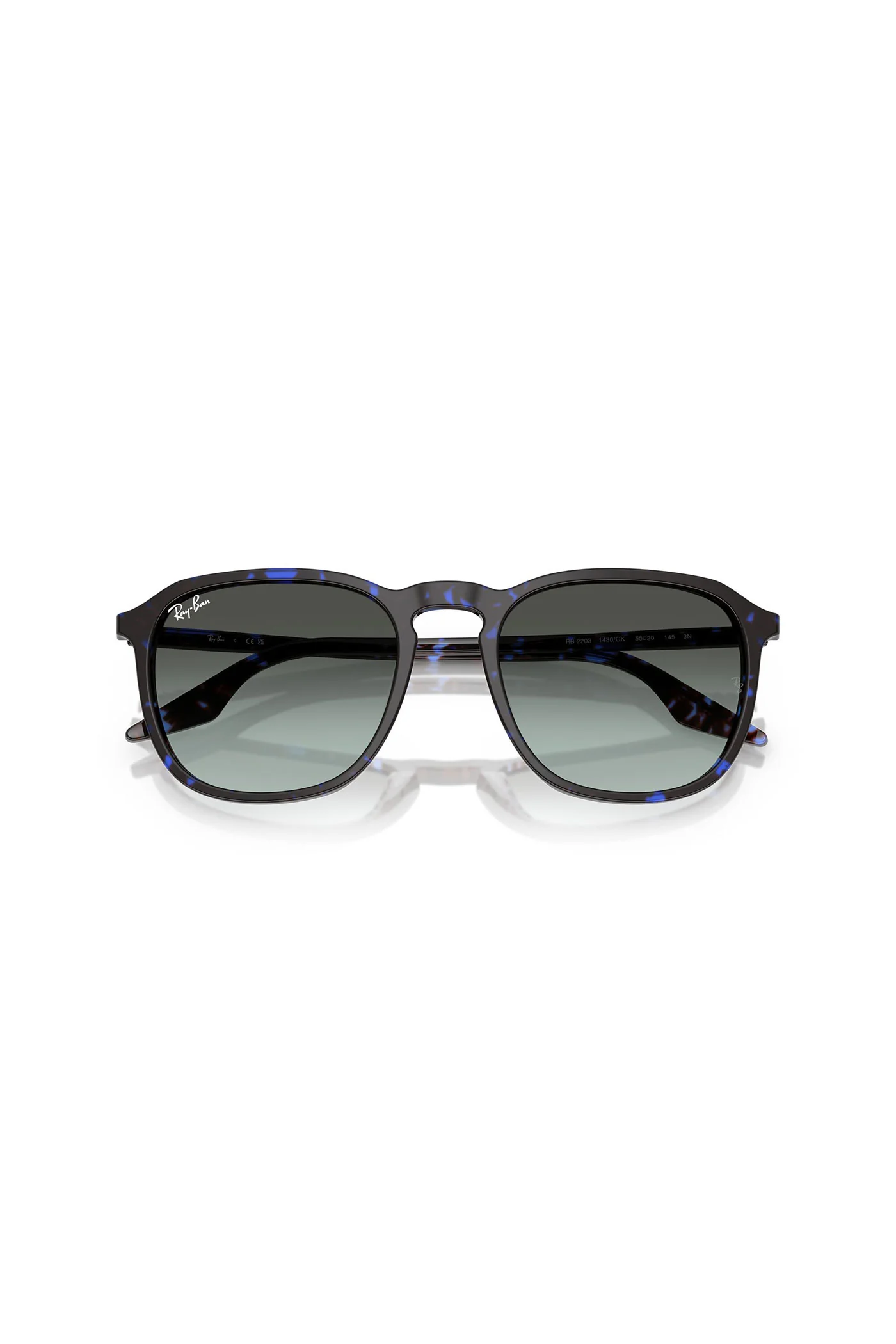 Havana Turtle Sunglasses - Blue - Image 5