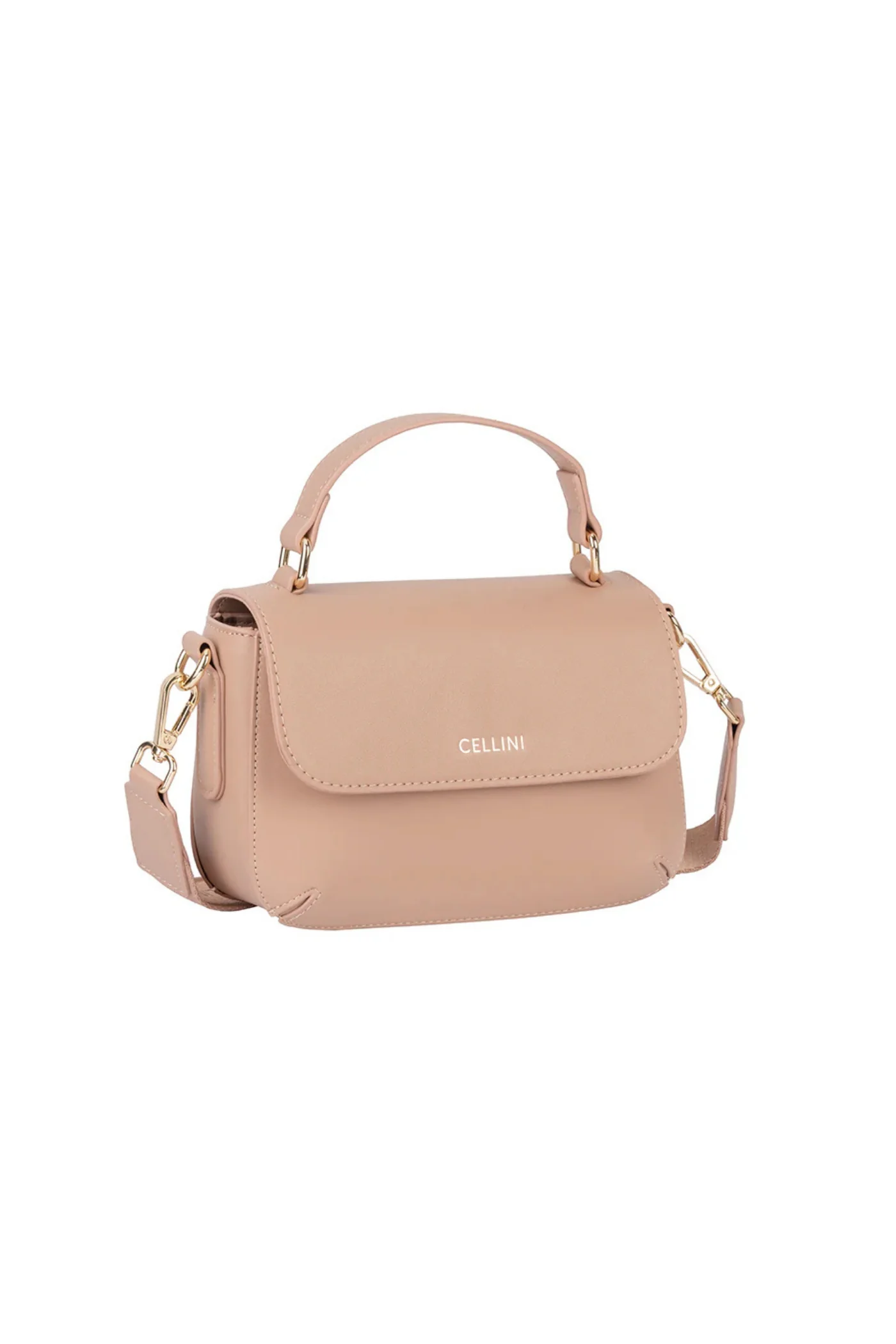 Hazel Flapover Sling Bag - Beige - Image 3