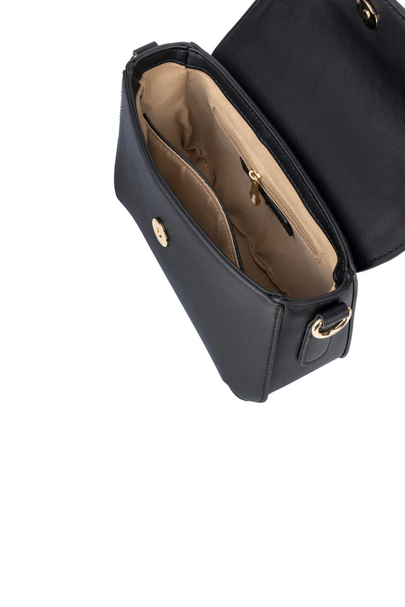 Hazel Flapover Sling Bag - Black - Image 3