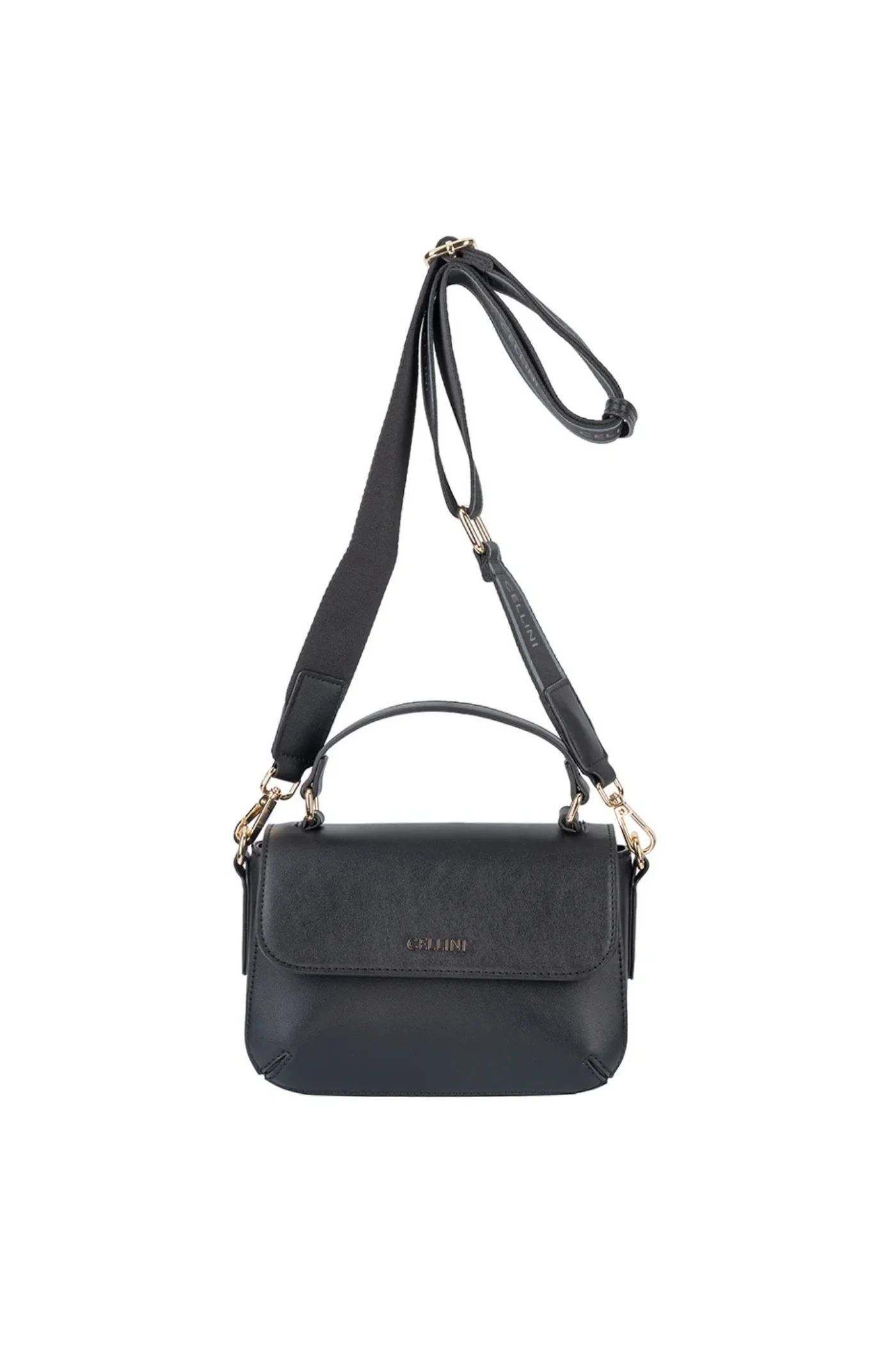 Hazel Flapover Sling Bag - Black - Image 4