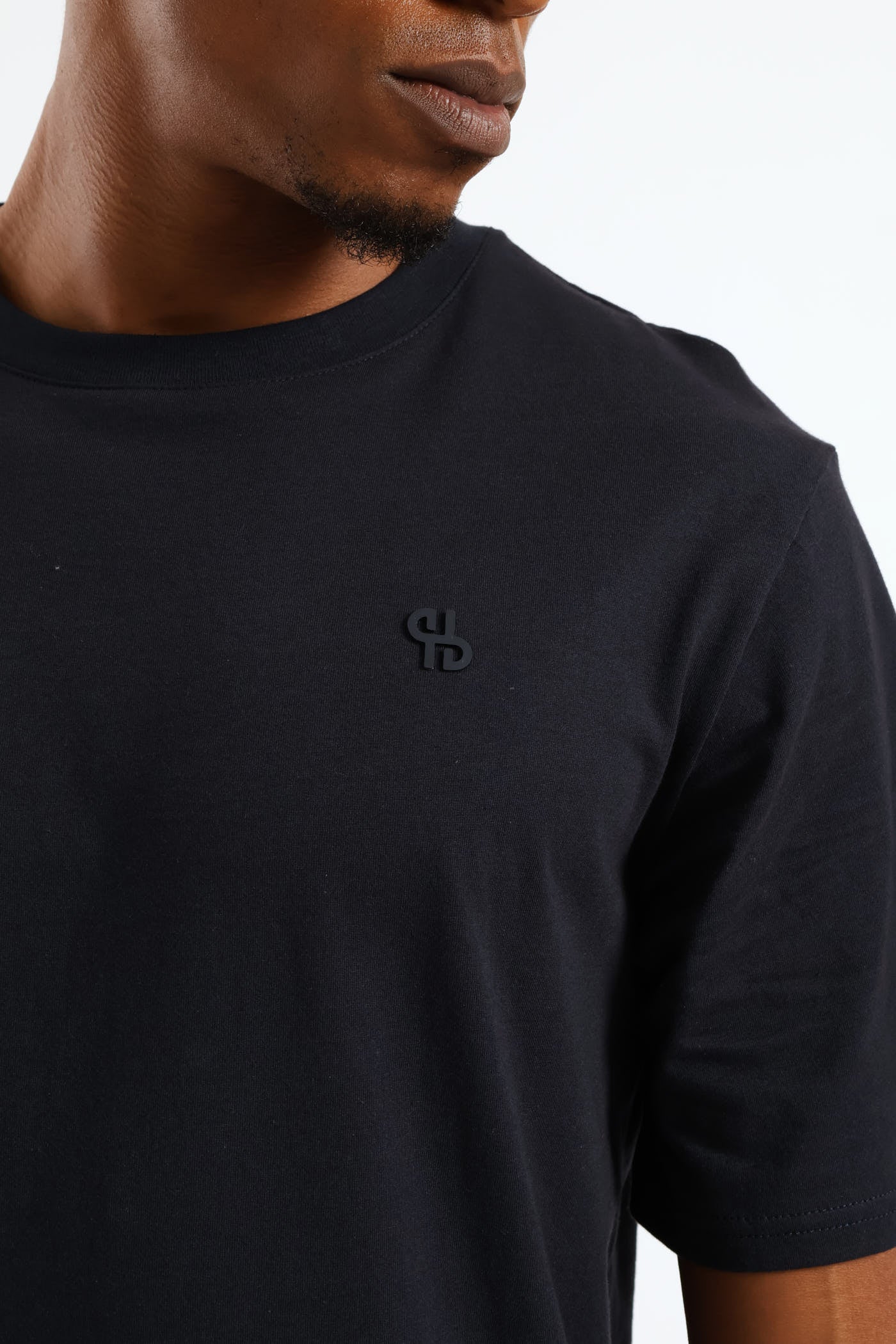 Hd Basic Crew Neck T-Shirt - Navy - Image 4
