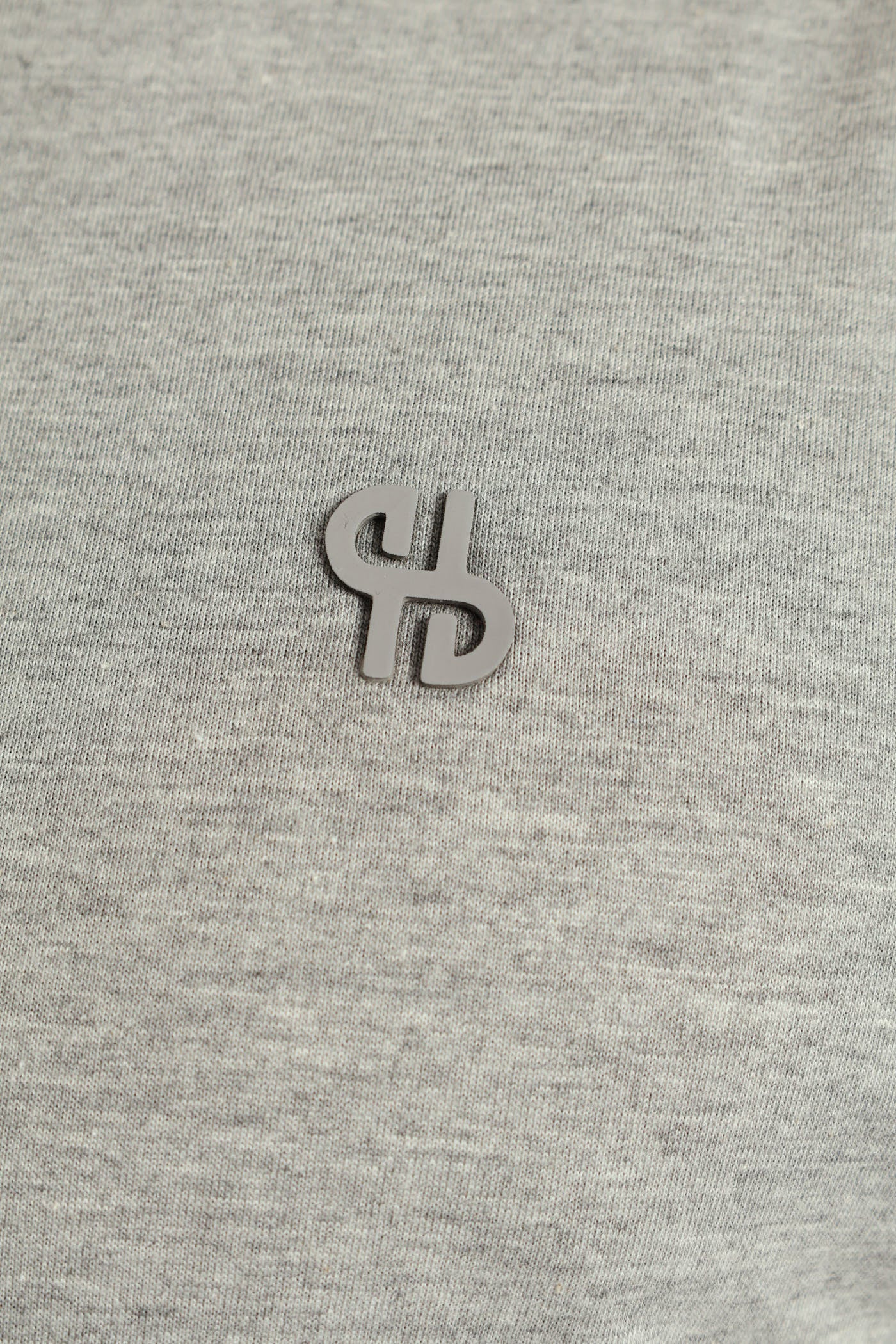 HD Basic Crew Neck Tee - Grey Melange - Image 4