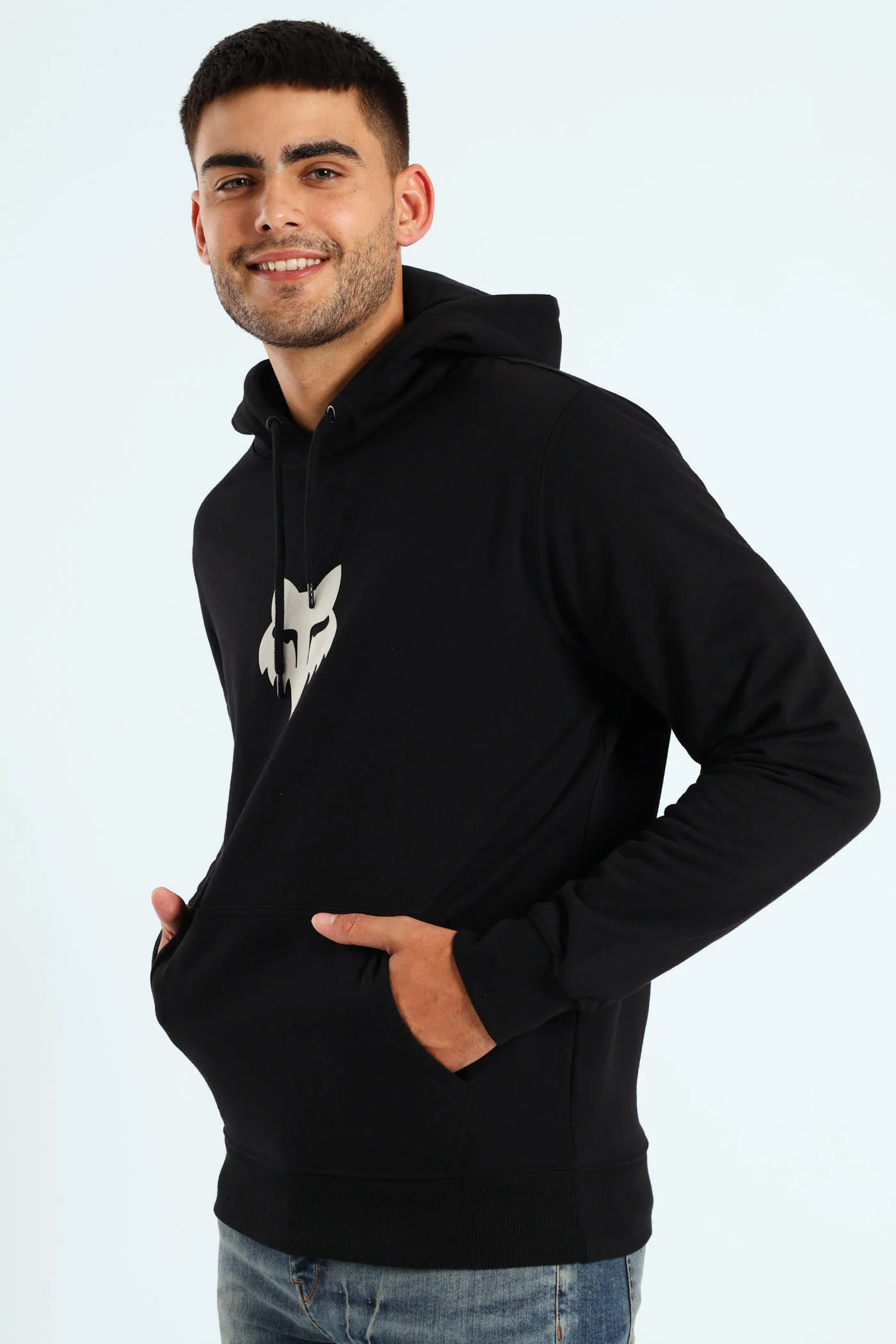 Fleece Head Pullover - Black - Image 3