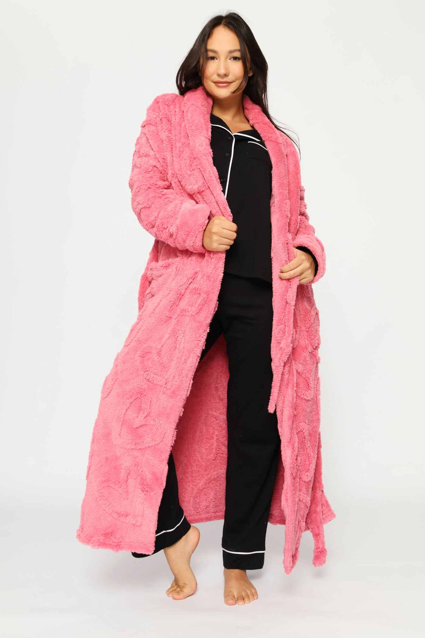 Hearts Wrap Gown - Pink - Image 3