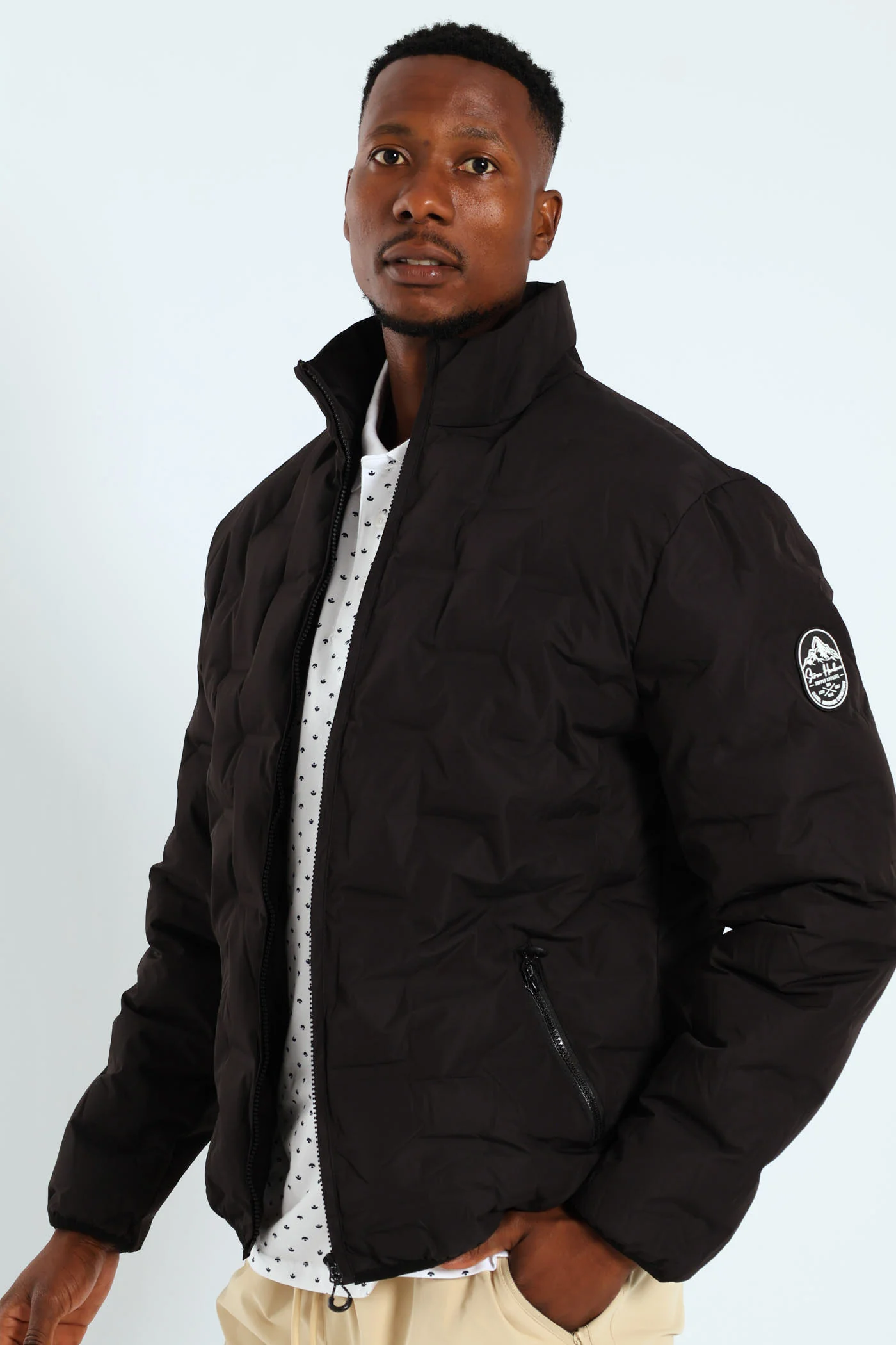 Heat Seal Puffer Jacket - Black - Image 10