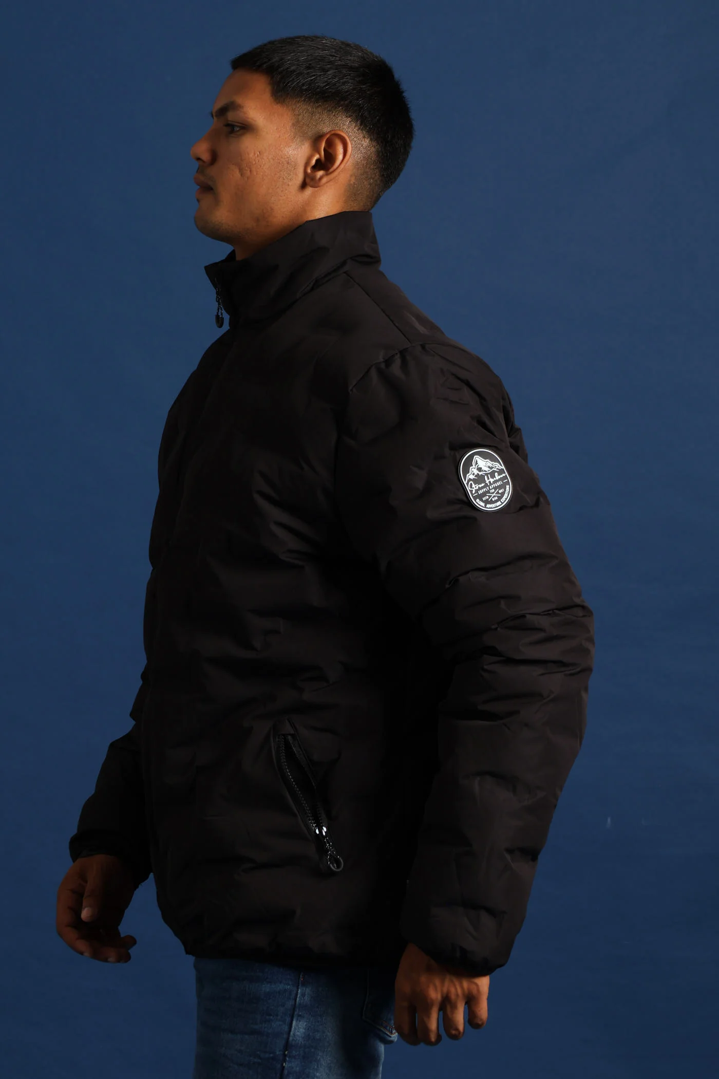 Heat Seal Puffer Jacket - Black - Image 4