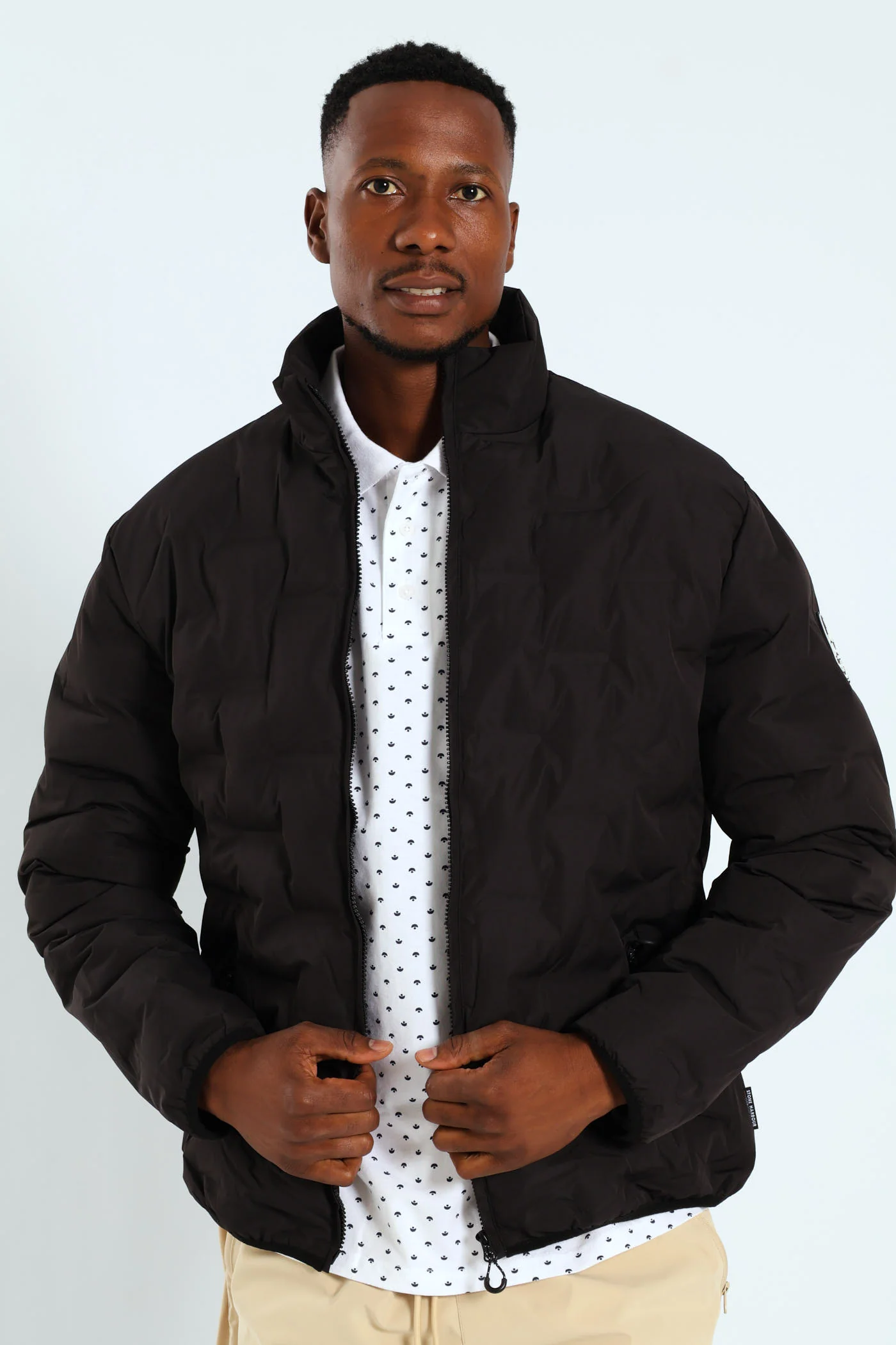 Heat Seal Puffer Jacket - Black - Image 7