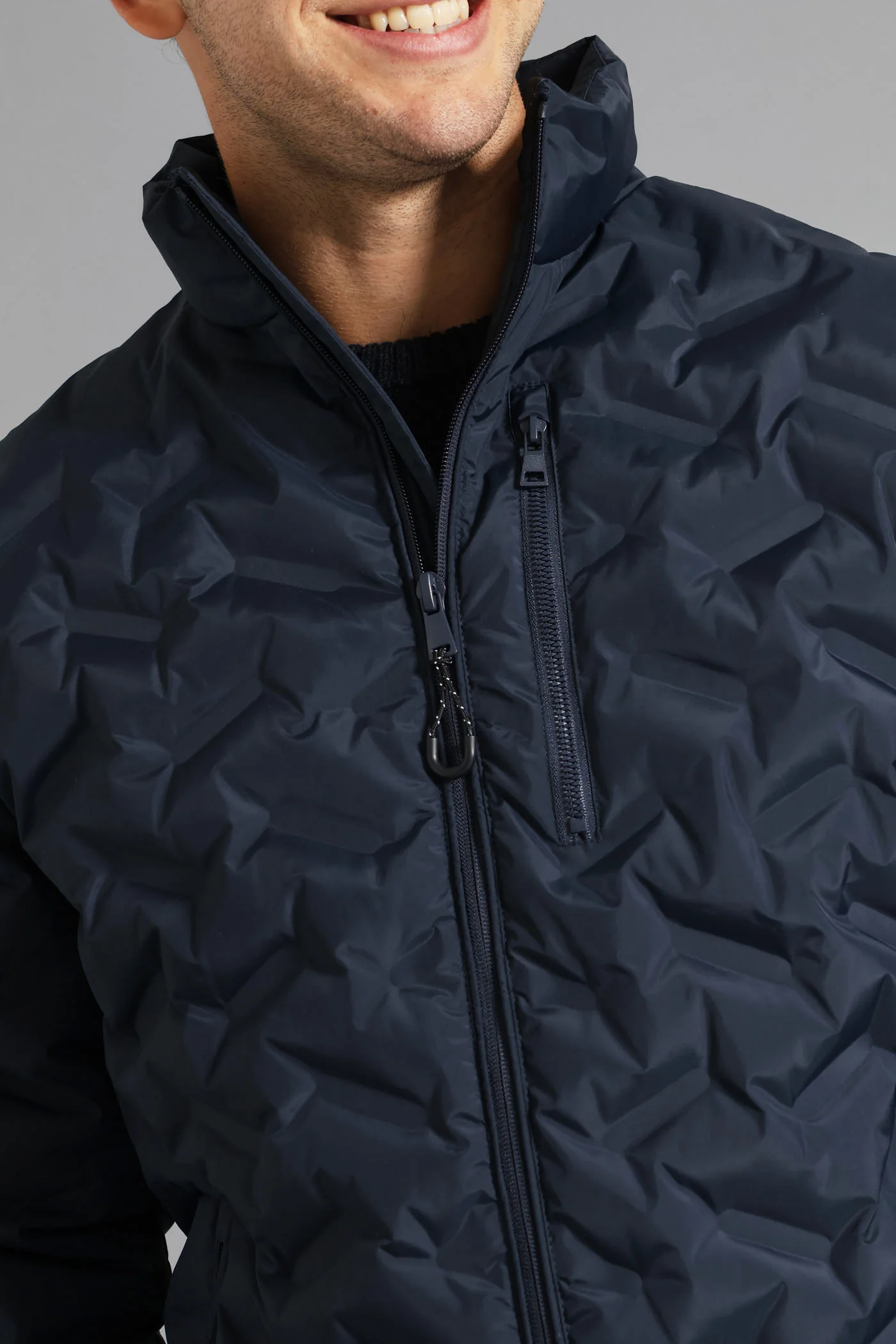Heat Seal Puffer Jacket - Navy - Image 2