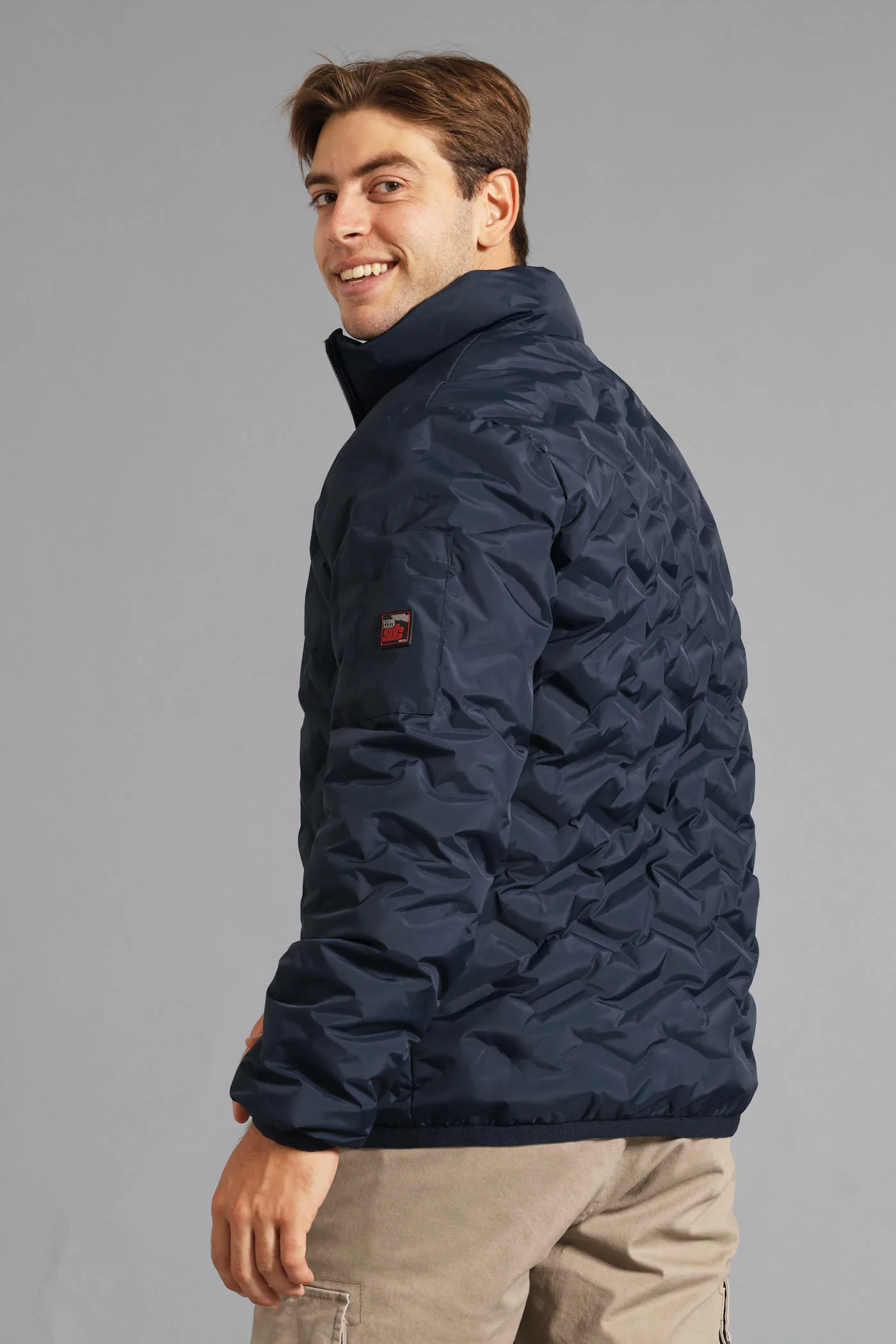 Heat Seal Puffer Jacket - Navy - Image 5