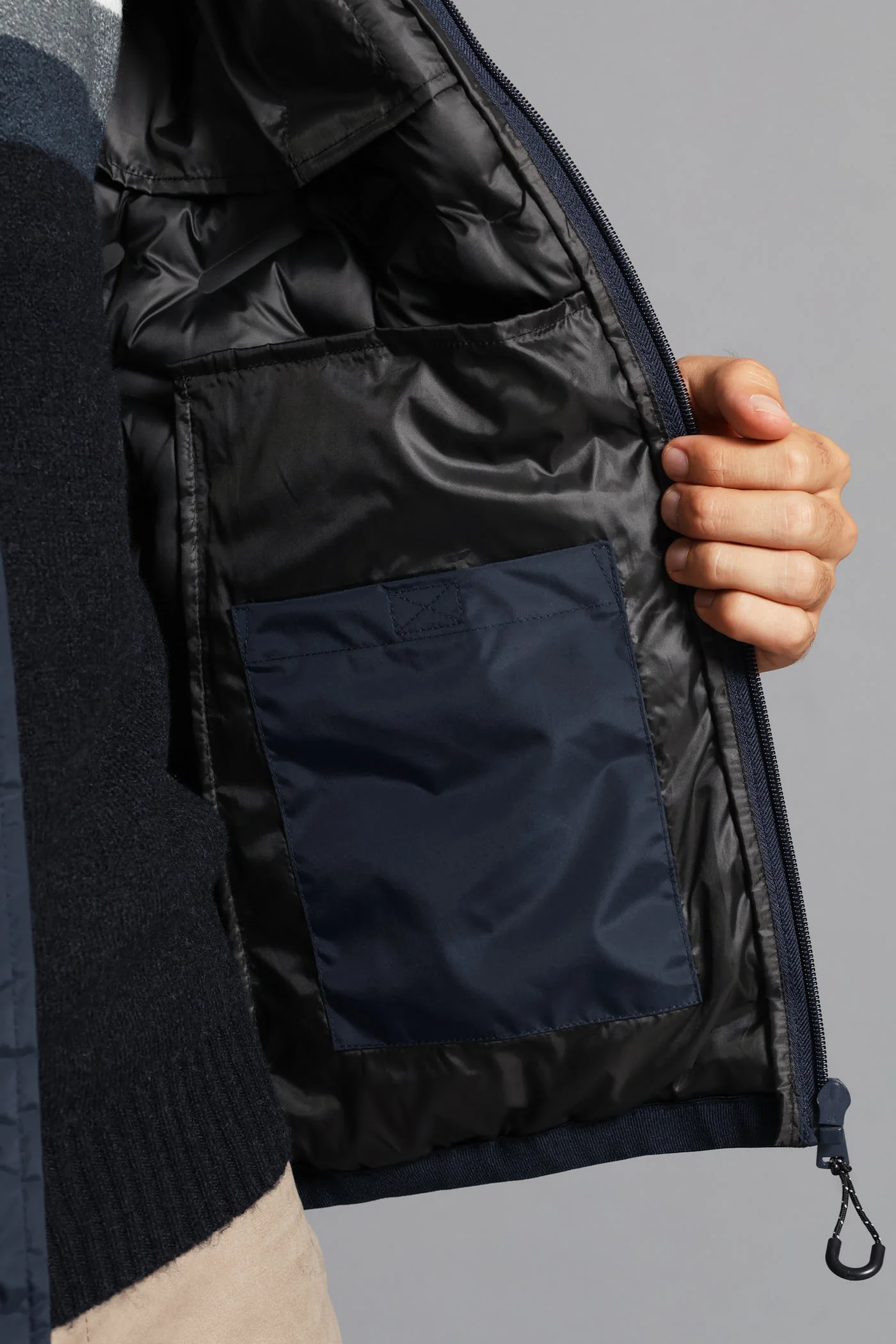 Heat Seal Puffer Jacket - Navy - Image 6