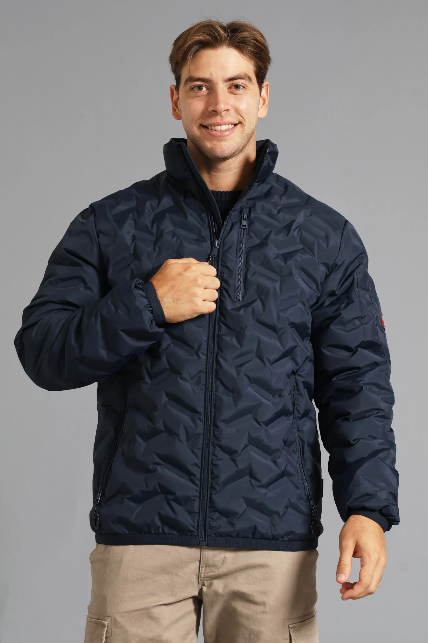Heat Seal Puffer Jacket - Navy - Image 7