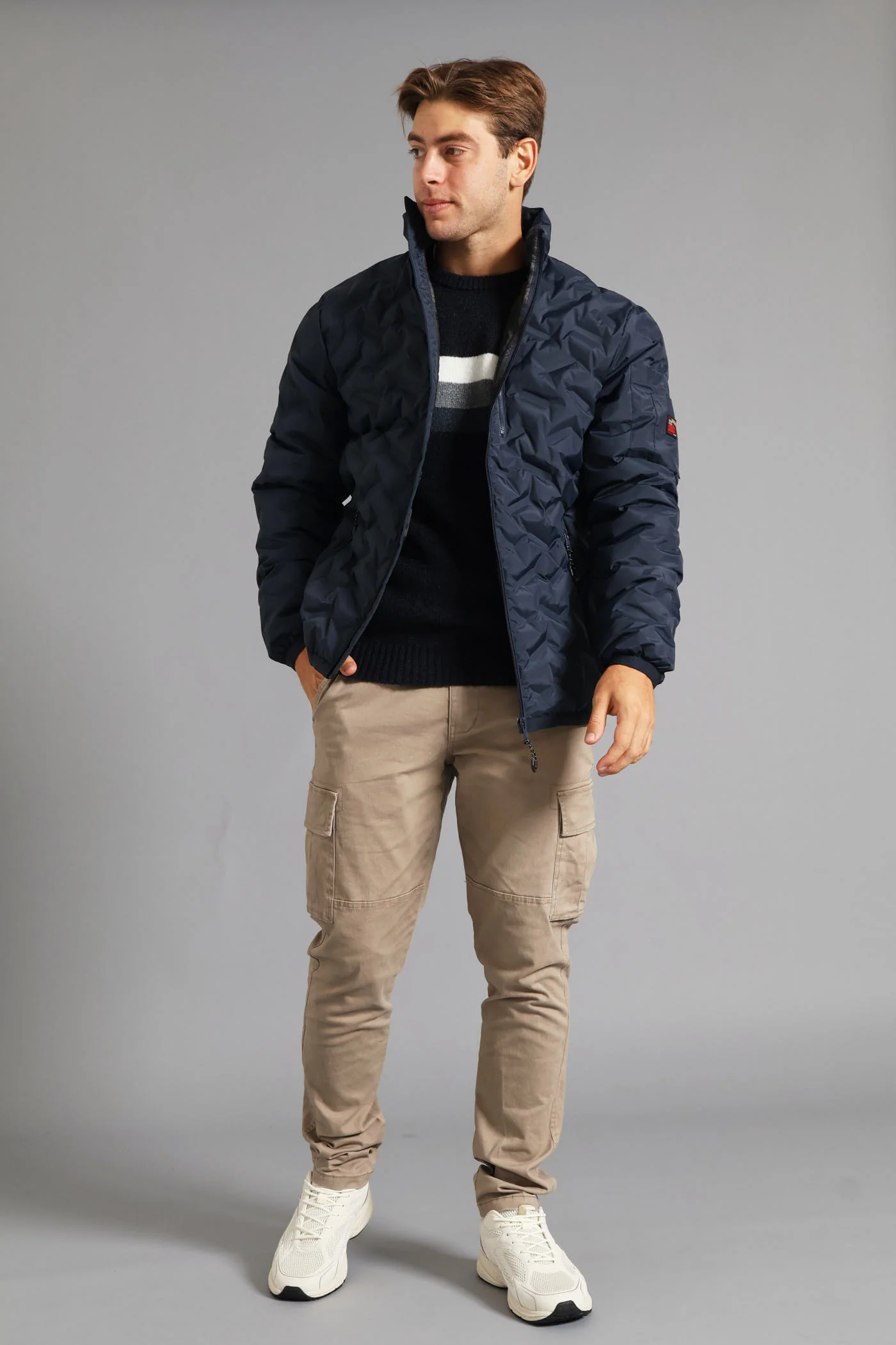 Heat Seal Puffer Jacket - Navy - Image 8