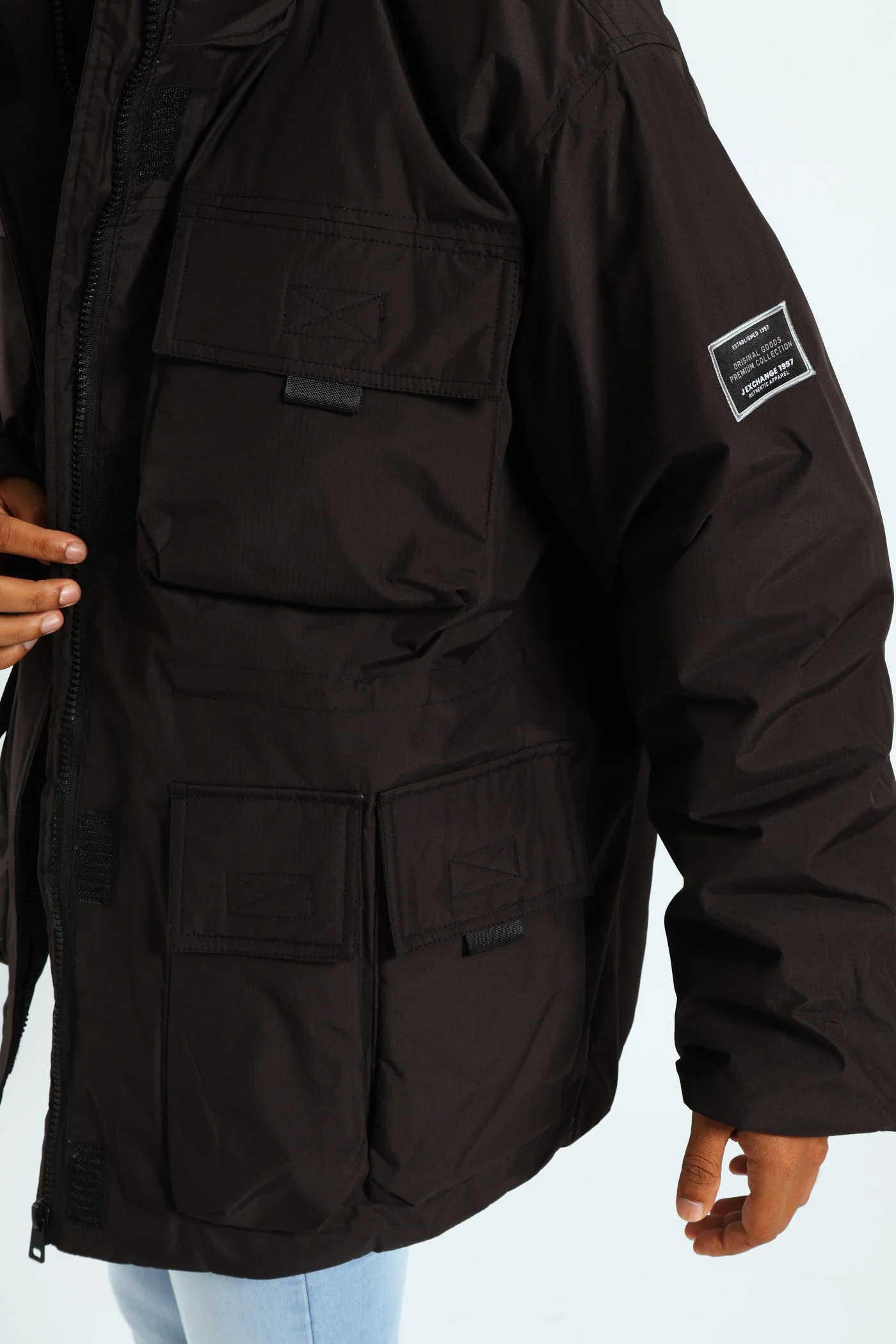Heavy Puffer Jacket - Black - Image 2