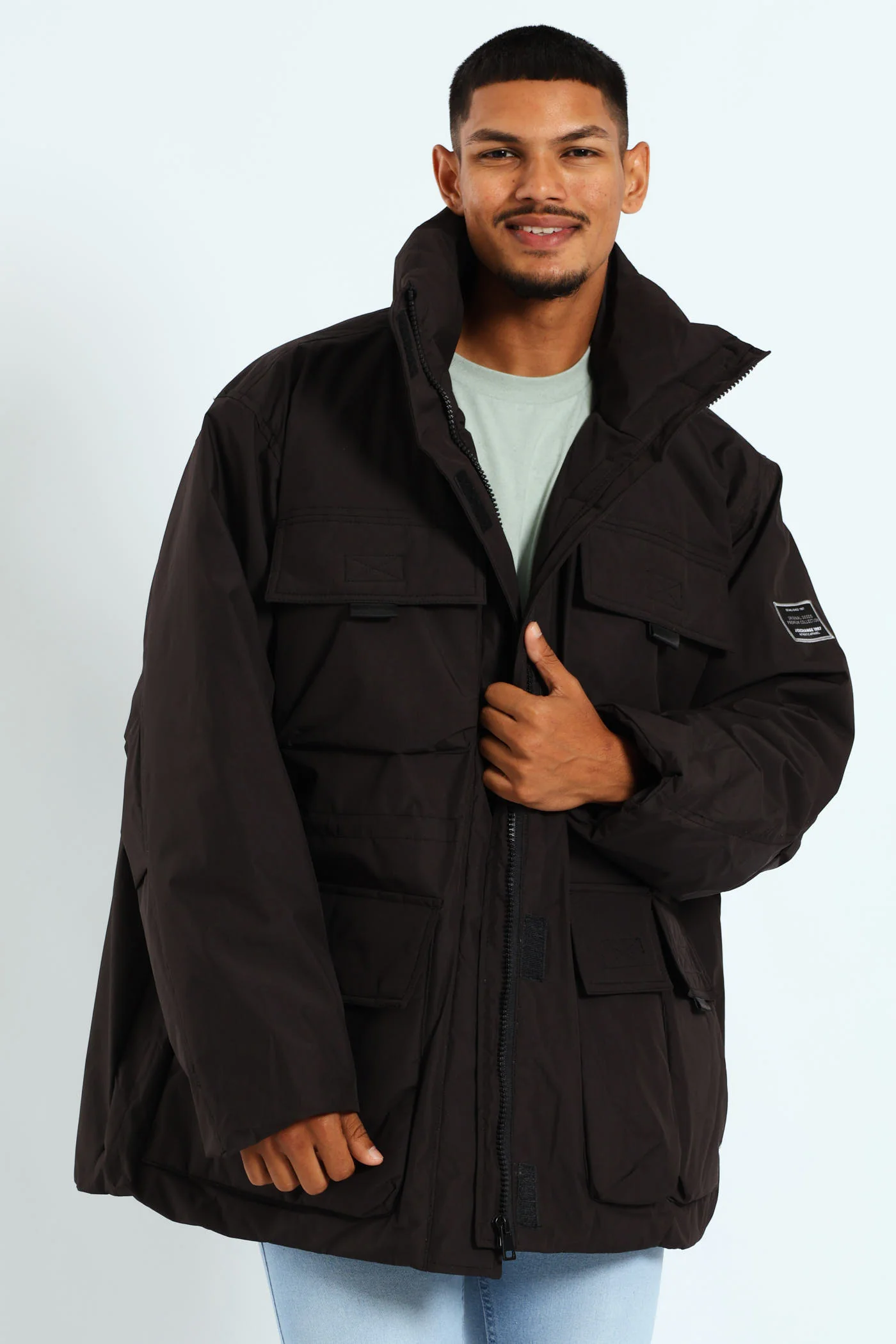 Heavy Puffer Jacket - Black - Image 5