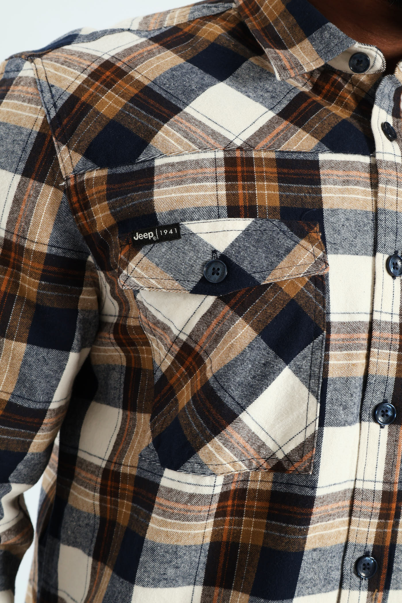 Heavy Weight Flannel Shirt - Black - Image 2