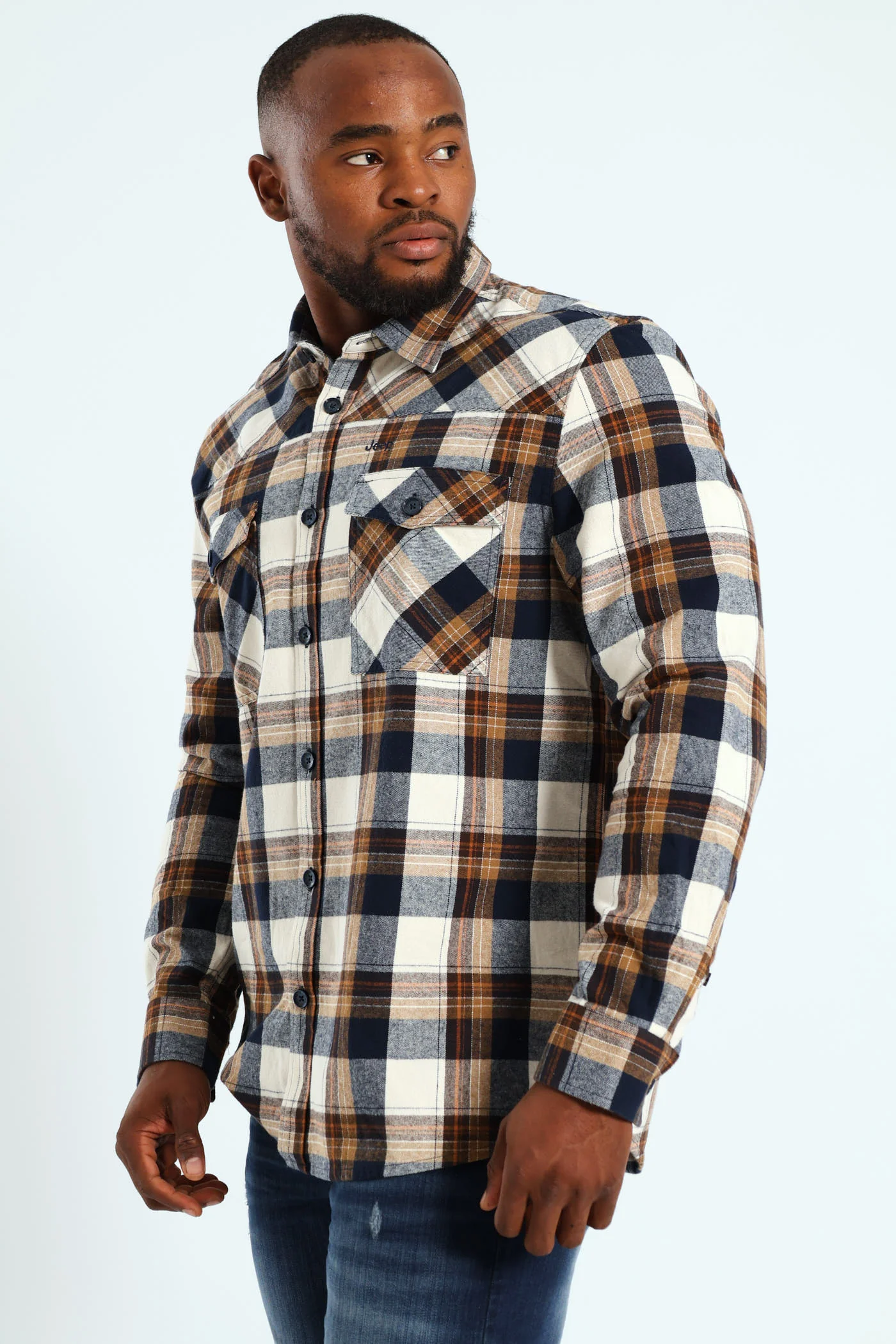 Heavy Weight Flannel Shirt - Black - Image 4