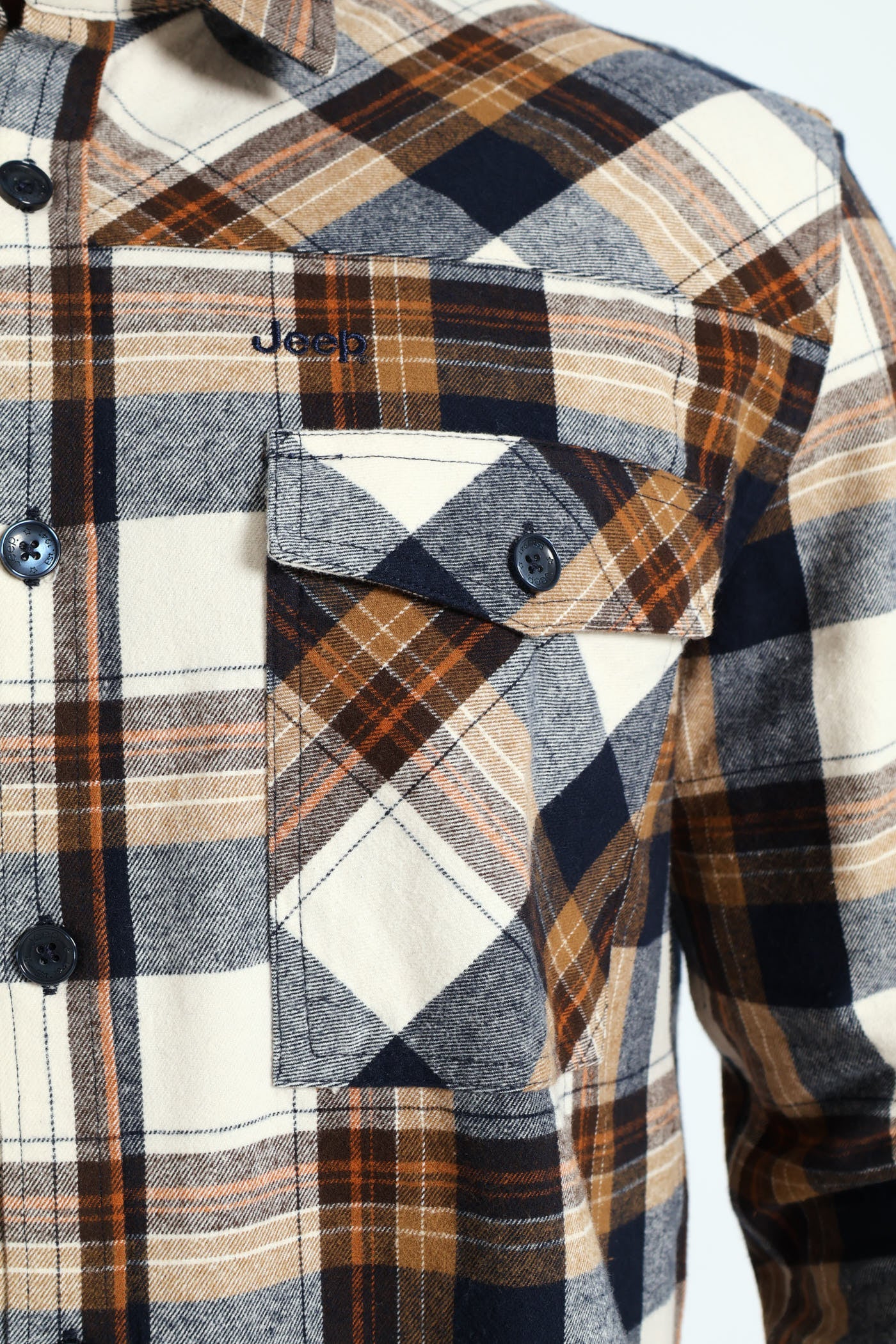 Heavy Weight Flannel Shirt - Black - Image 6