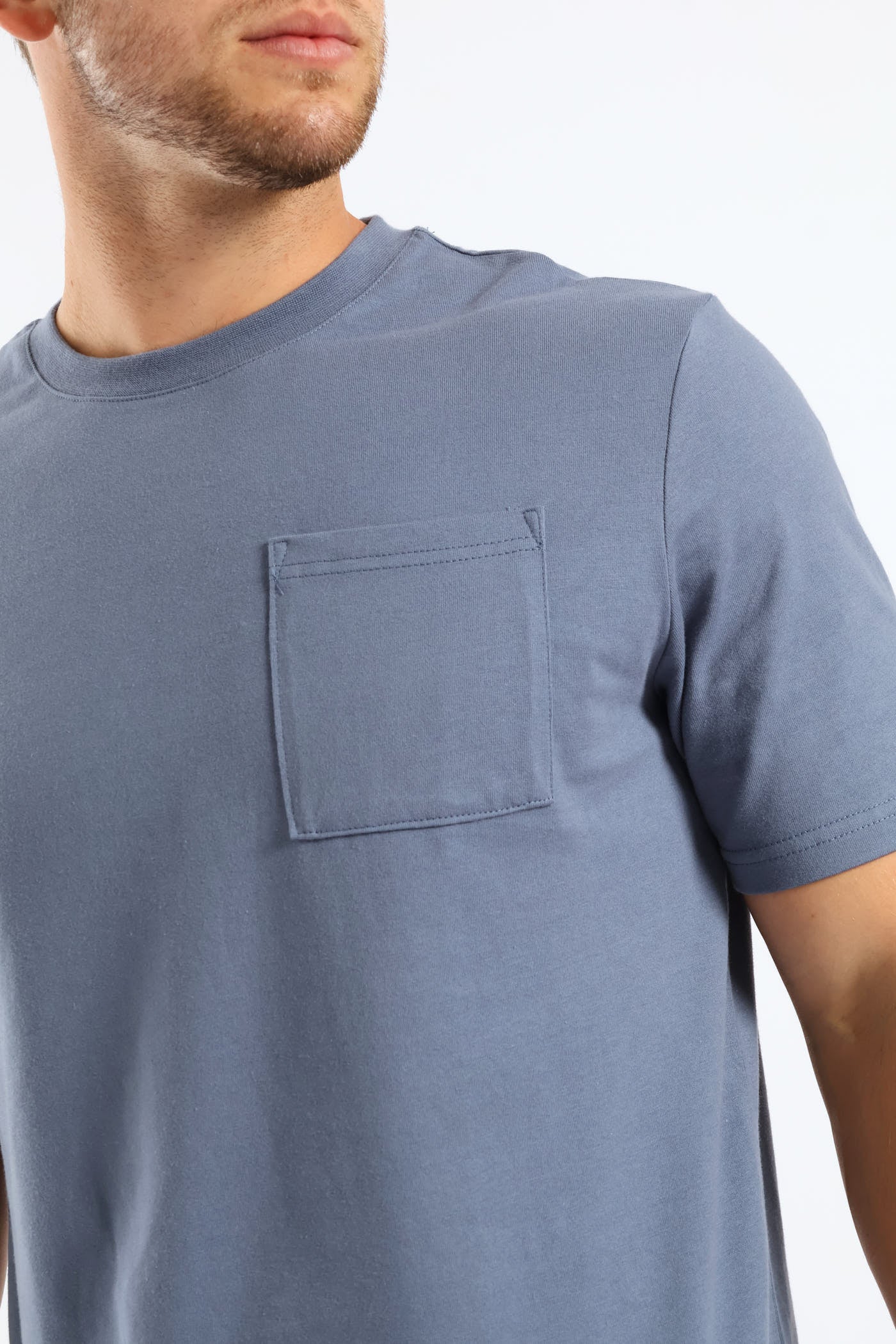 Heavy Weight Pocket Tee - Airforce - Image 2