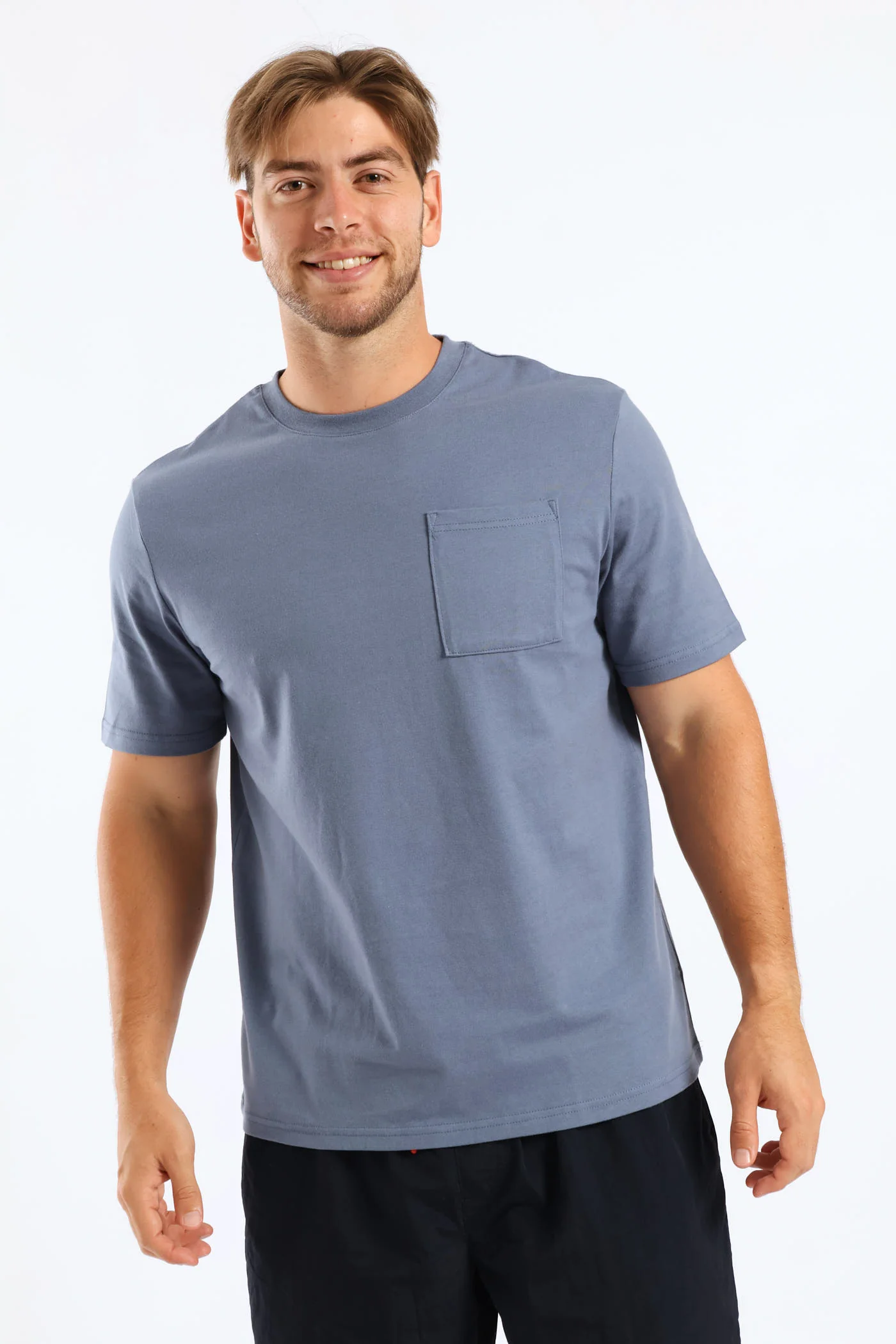 Heavy Weight Pocket Tee - Airforce - Image 3