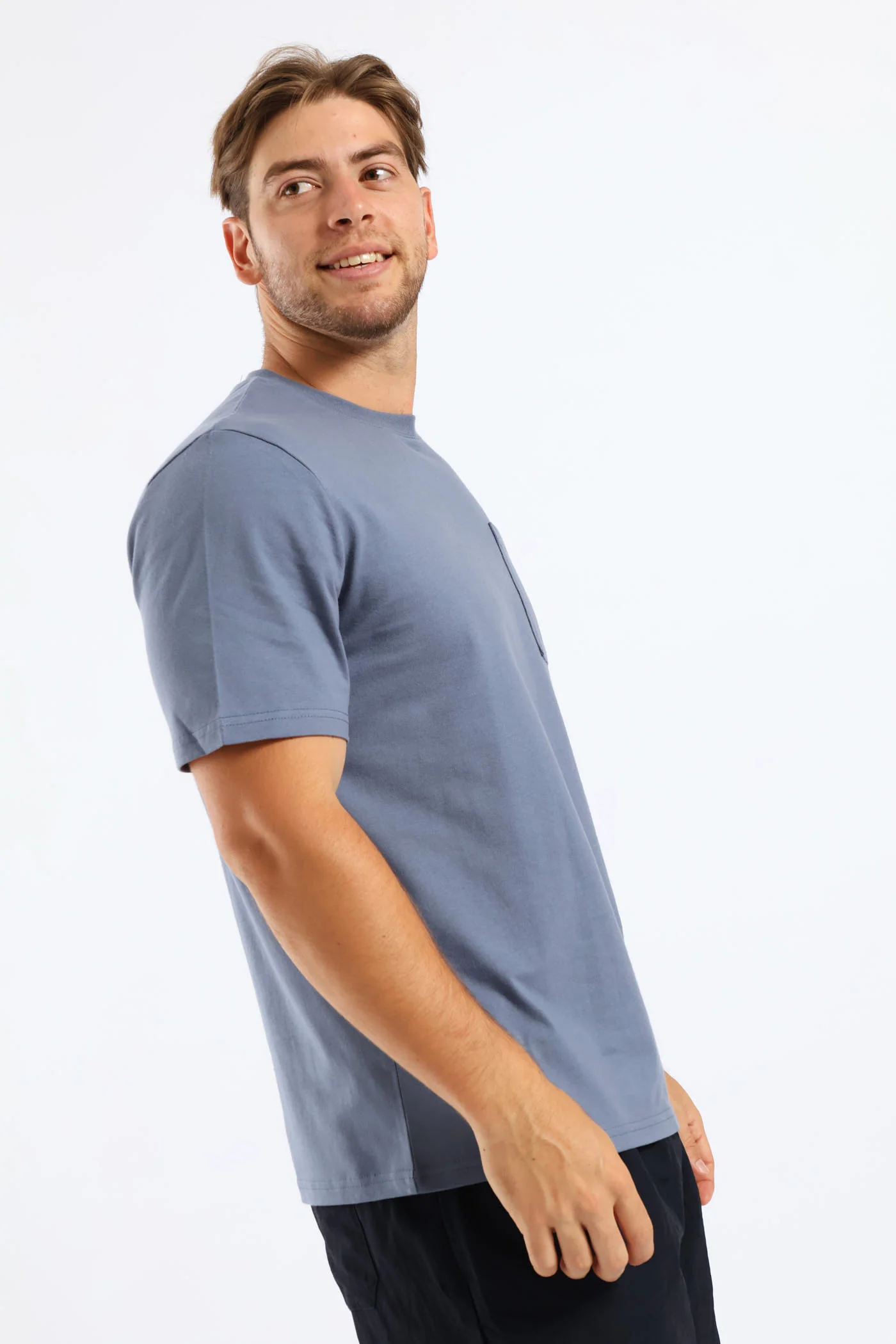 Heavy Weight Pocket Tee - Airforce - Image 4
