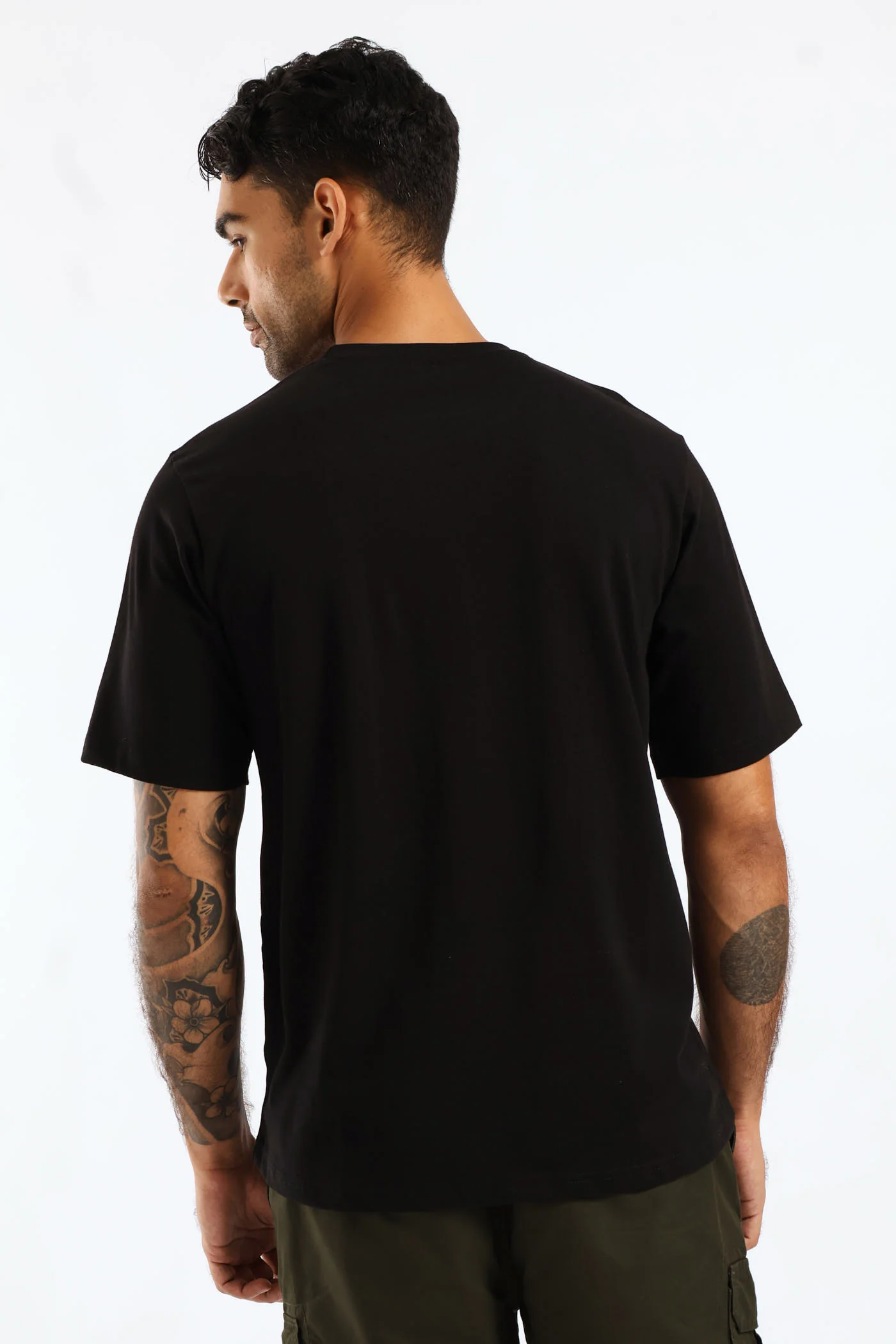 Heavy Weight Pocket Tee - Black - Image 3