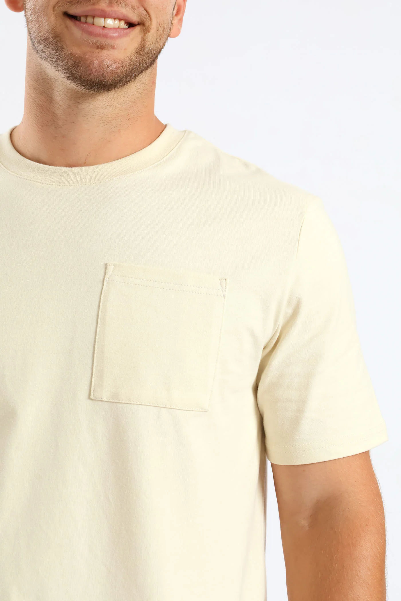 Heavy Weight Pocket Tee - Ecru - Image 2