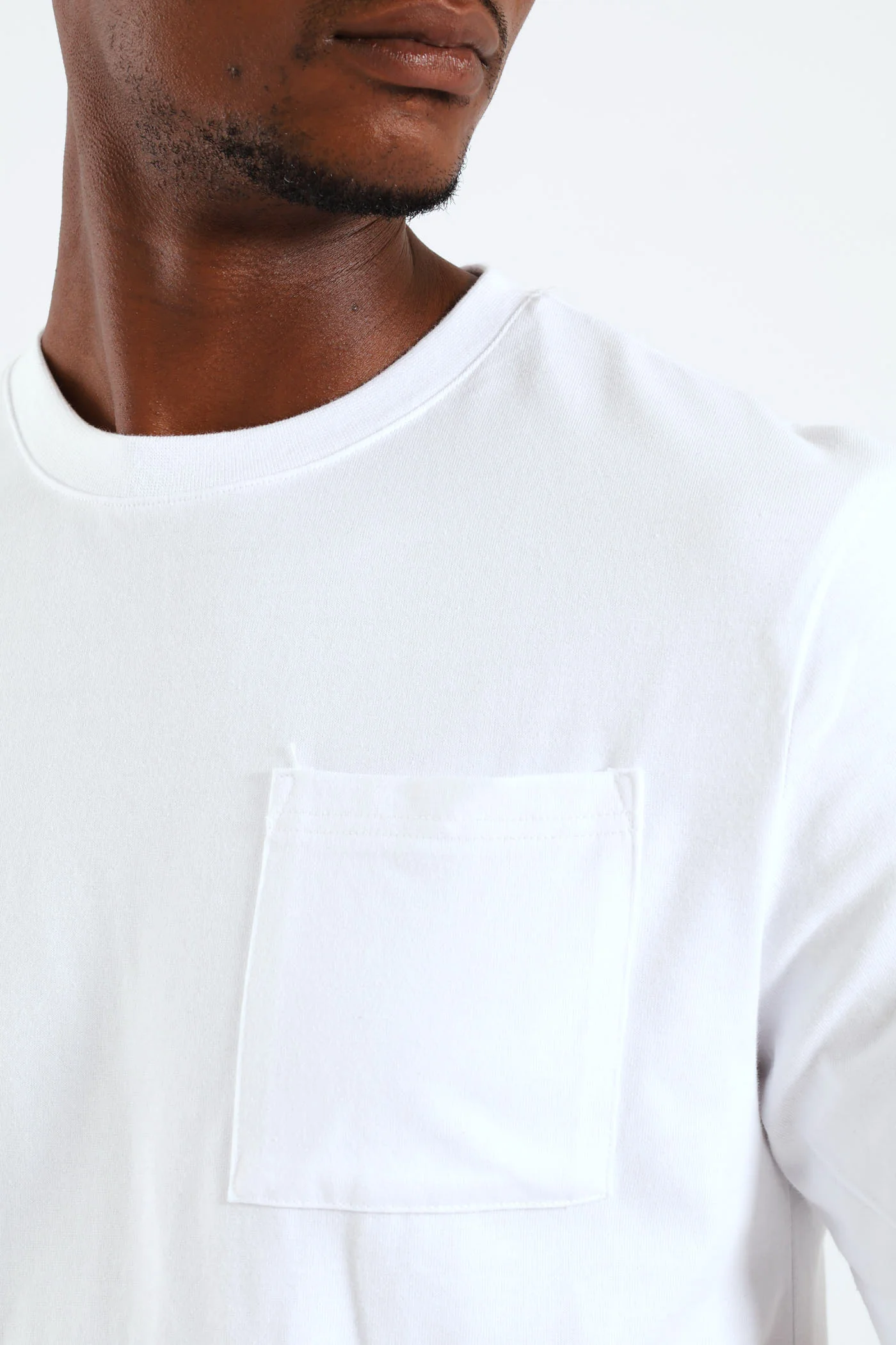 Heavy Weight Pocket Tee - White - Image 2