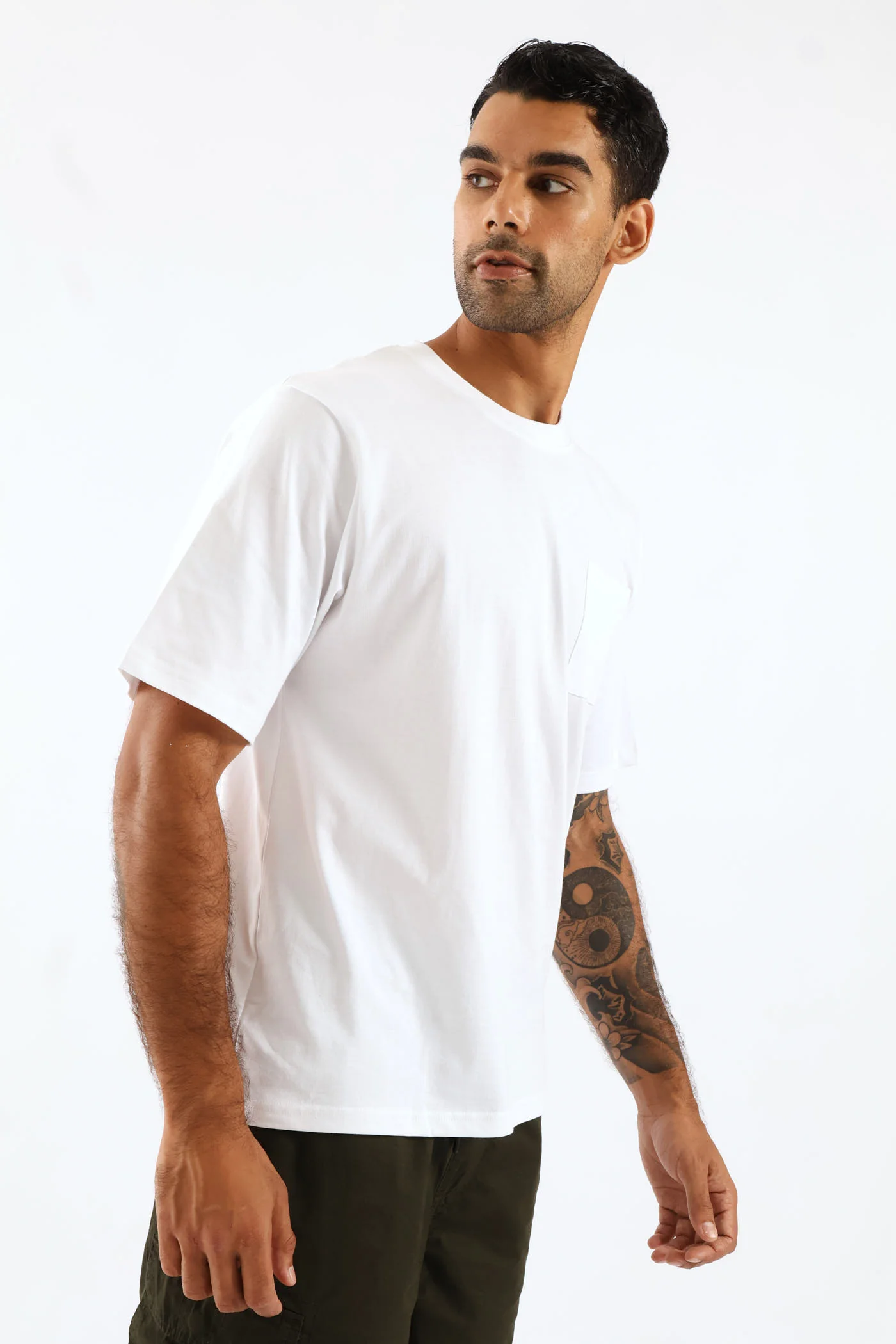 Heavy Weight Pocket Tee - White - Image 5