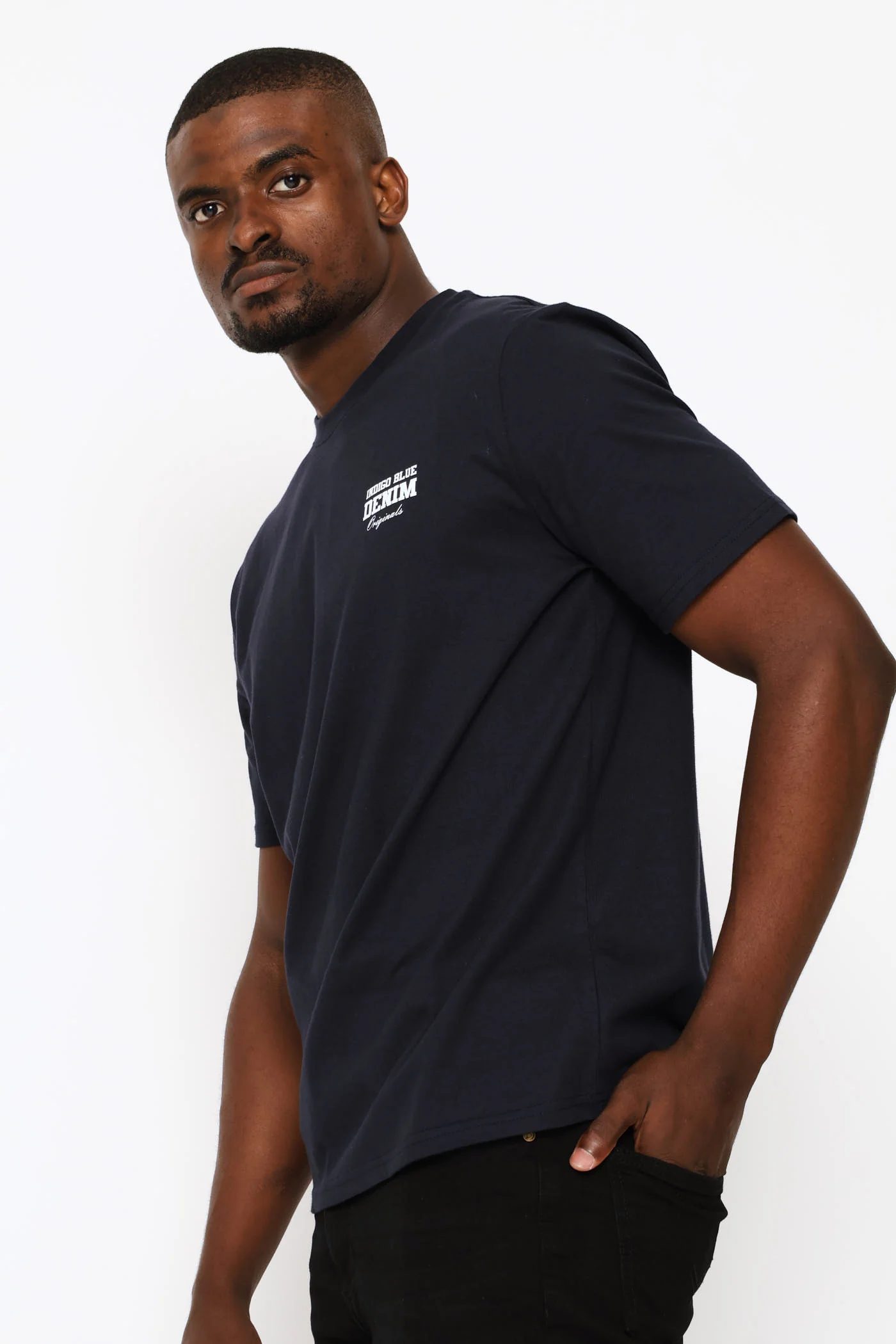 Heavy Weight Tee - Navy - Image 3