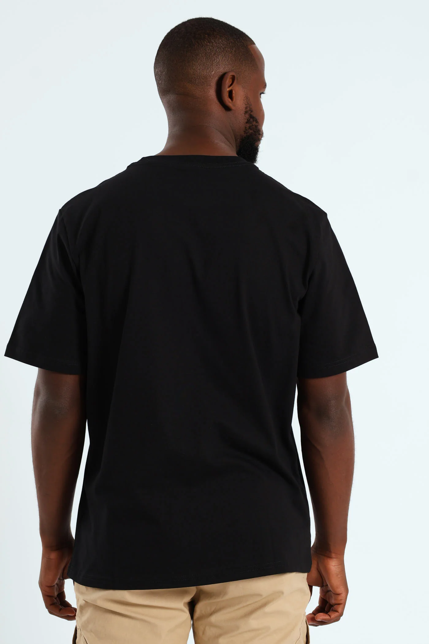 Heavyweight Stone Denim Co. Chest Print Tee - Black - Image 4