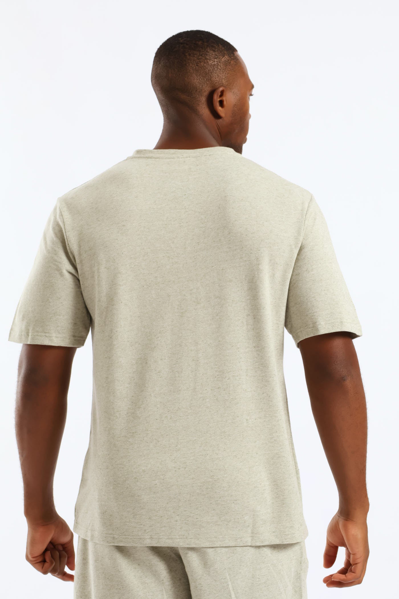 Henley Pyjama Top - Sage - Image 5
